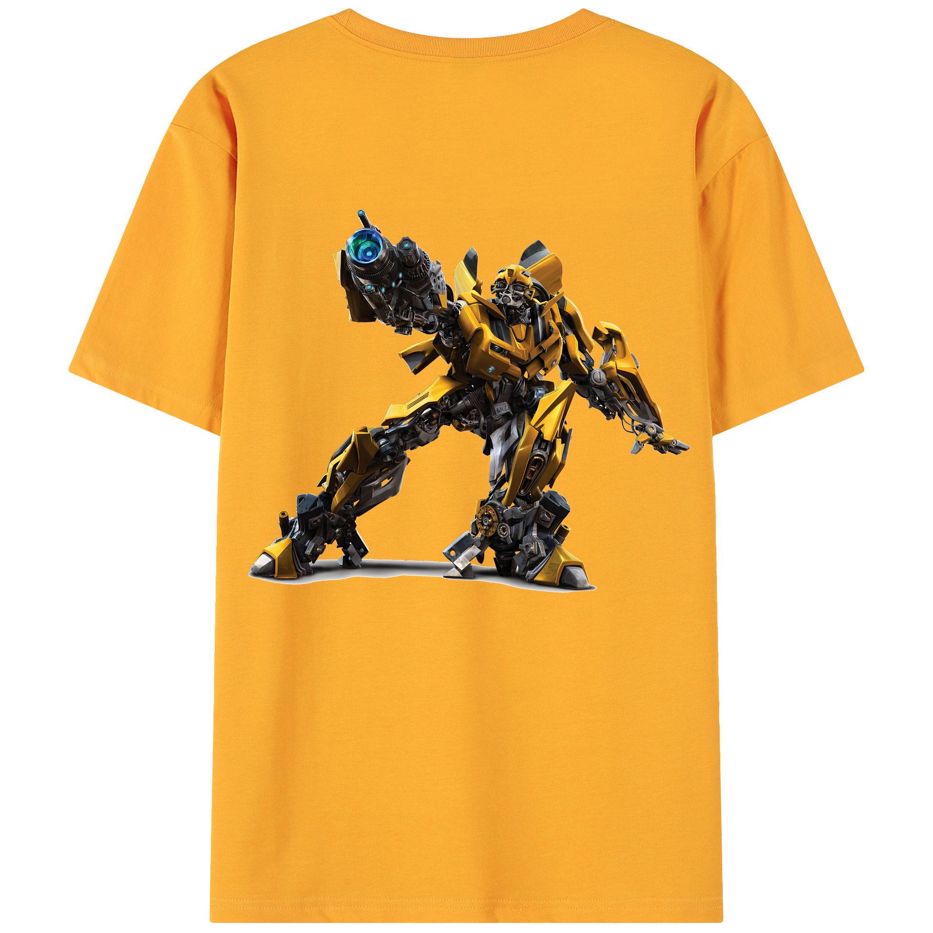 （画像用） Transformers トランスフォーマー 綿100％ メンズ半袖Tシャツ（バックプリント） 通気性