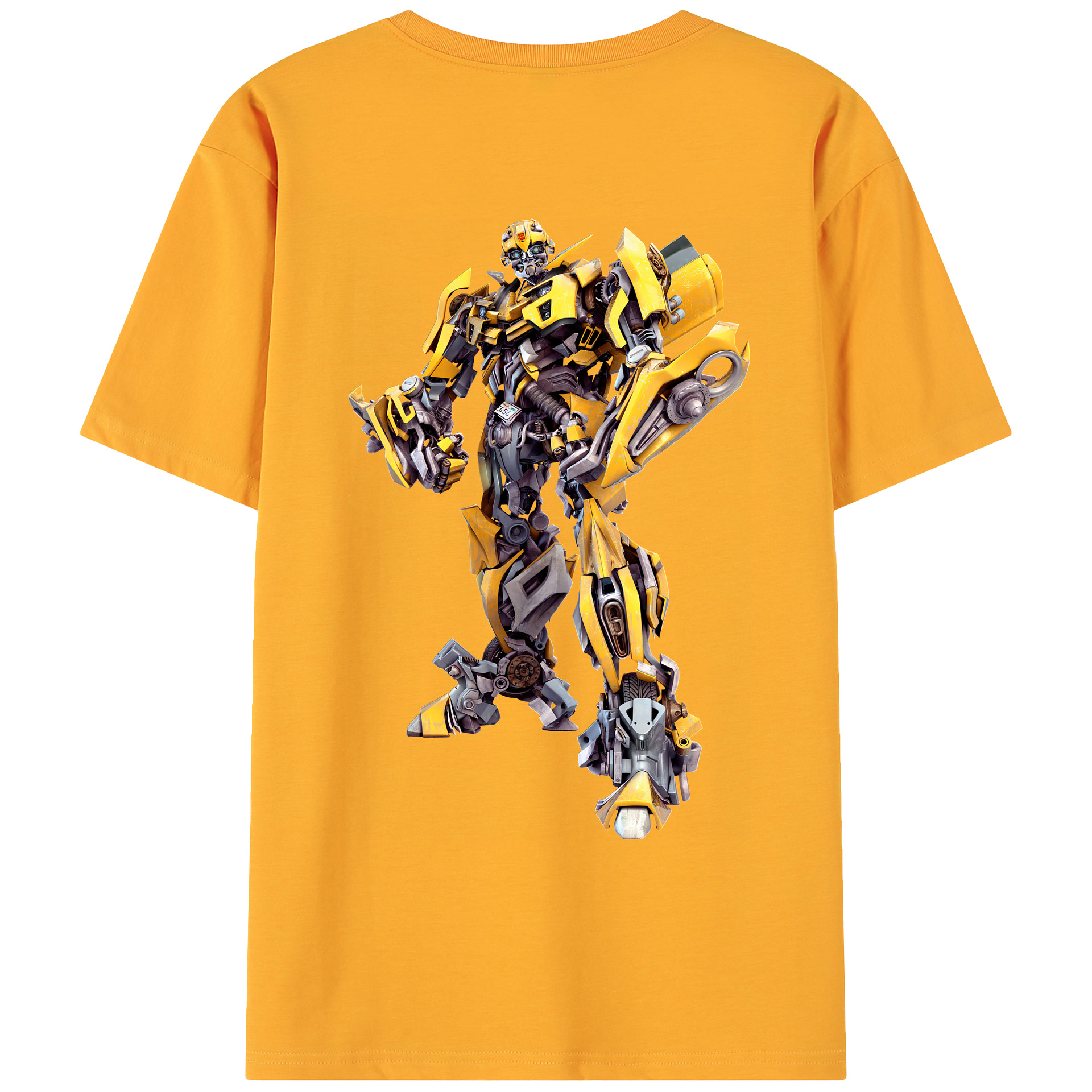 （画像用） Transformers トランスフォーマー 綿100％ メンズ半袖Tシャツ（バックプリント） 通気性