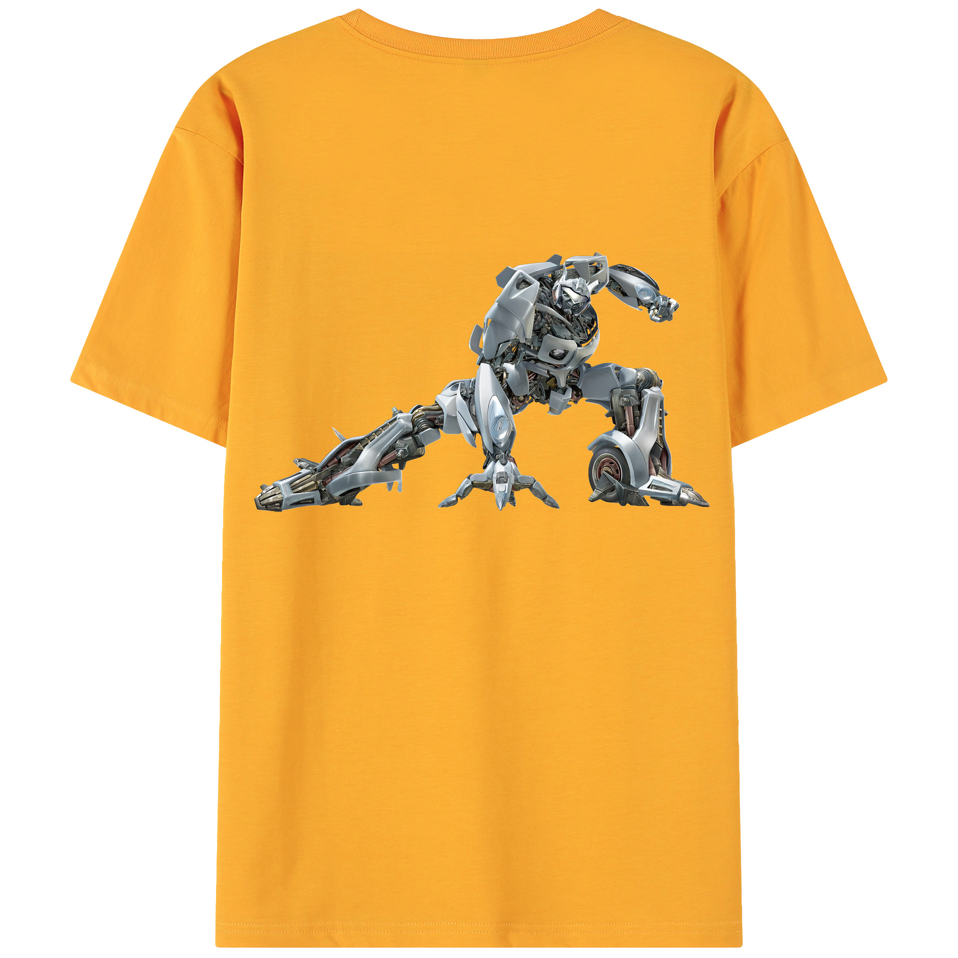 （画像用） Transformers トランスフォーマー 綿100％ メンズ半袖Tシャツ（バックプリント） 通気性