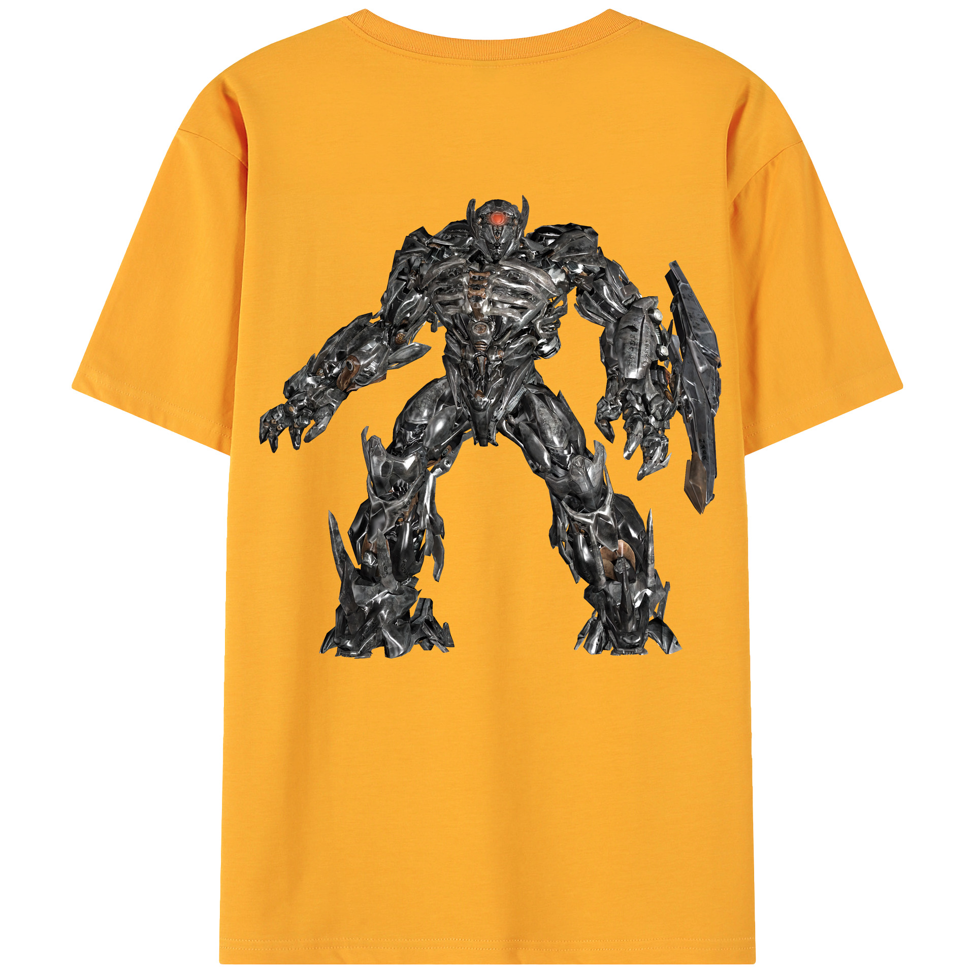 （画像用） Transformers トランスフォーマー 綿100％ メンズ半袖Tシャツ（バックプリント） 通気性