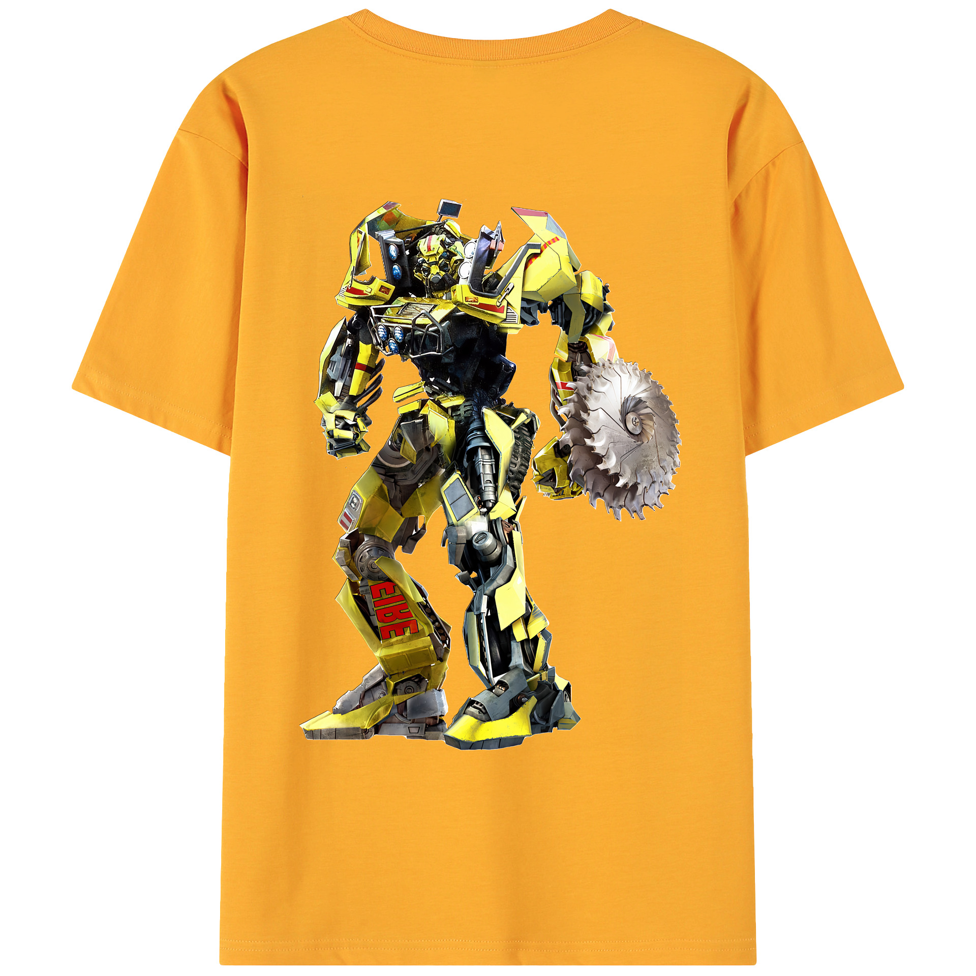 （画像用） Transformers トランスフォーマー 綿100％ メンズ半袖Tシャツ（バックプリント） 通気性