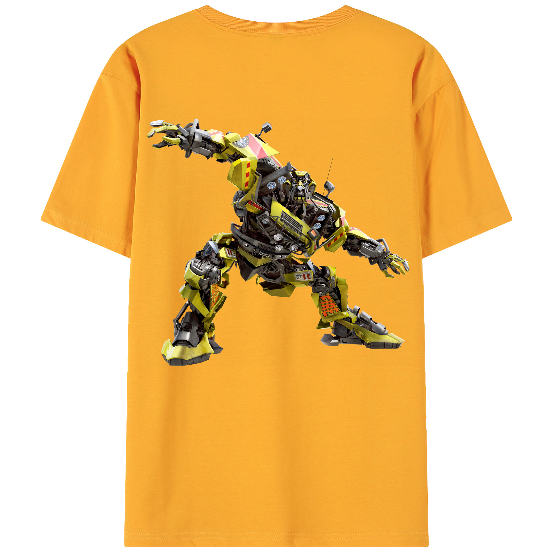 （画像用） Transformers トランスフォーマー 綿100％ メンズ半袖Tシャツ（バックプリント） 通気性