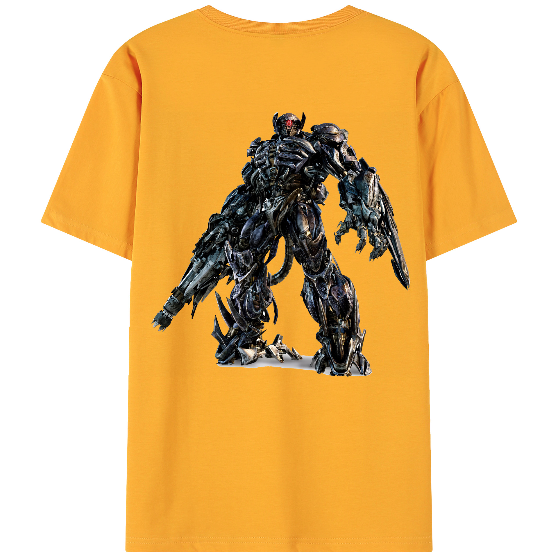 （画像用） Transformers トランスフォーマー 綿100％ メンズ半袖Tシャツ（バックプリント） 通気性