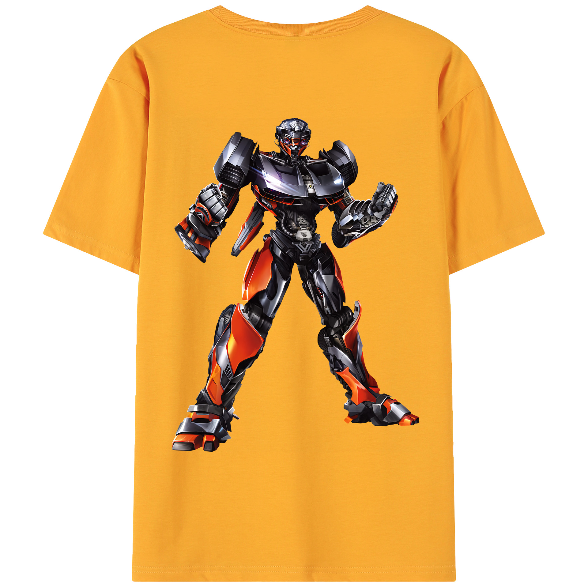 （画像用） Transformers トランスフォーマー 綿100％ メンズ半袖Tシャツ（バックプリント） 通気性