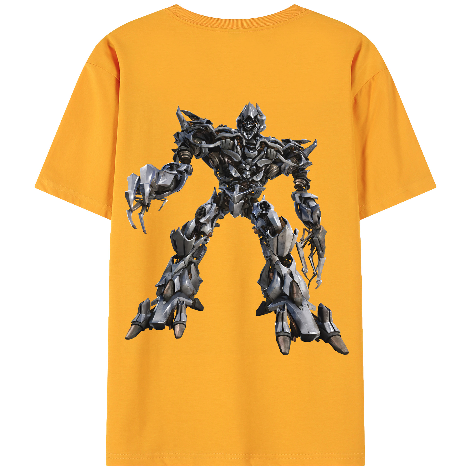 （画像用） Transformers トランスフォーマー 綿100％ メンズ半袖Tシャツ（バックプリント） 通気性