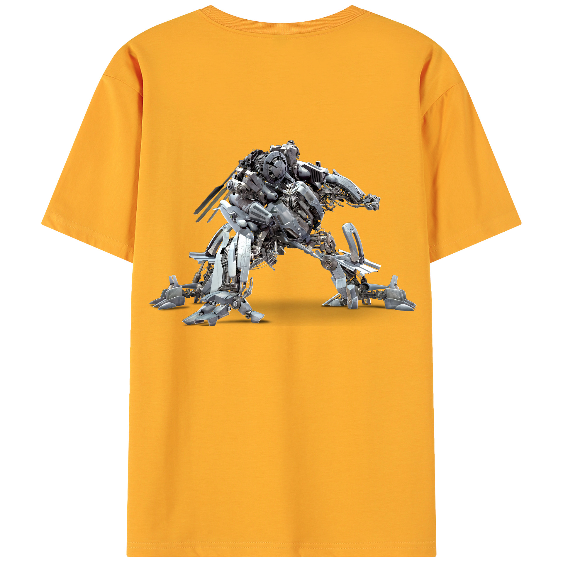 （画像用） Transformers トランスフォーマー 綿100％ メンズ半袖Tシャツ（バックプリント） 通気性