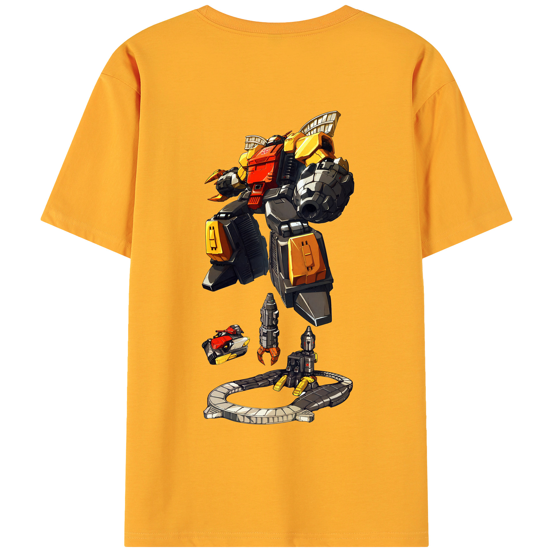 （画像用） Transformers トランスフォーマー 綿100％ メンズ半袖Tシャツ（バックプリント） 通気性