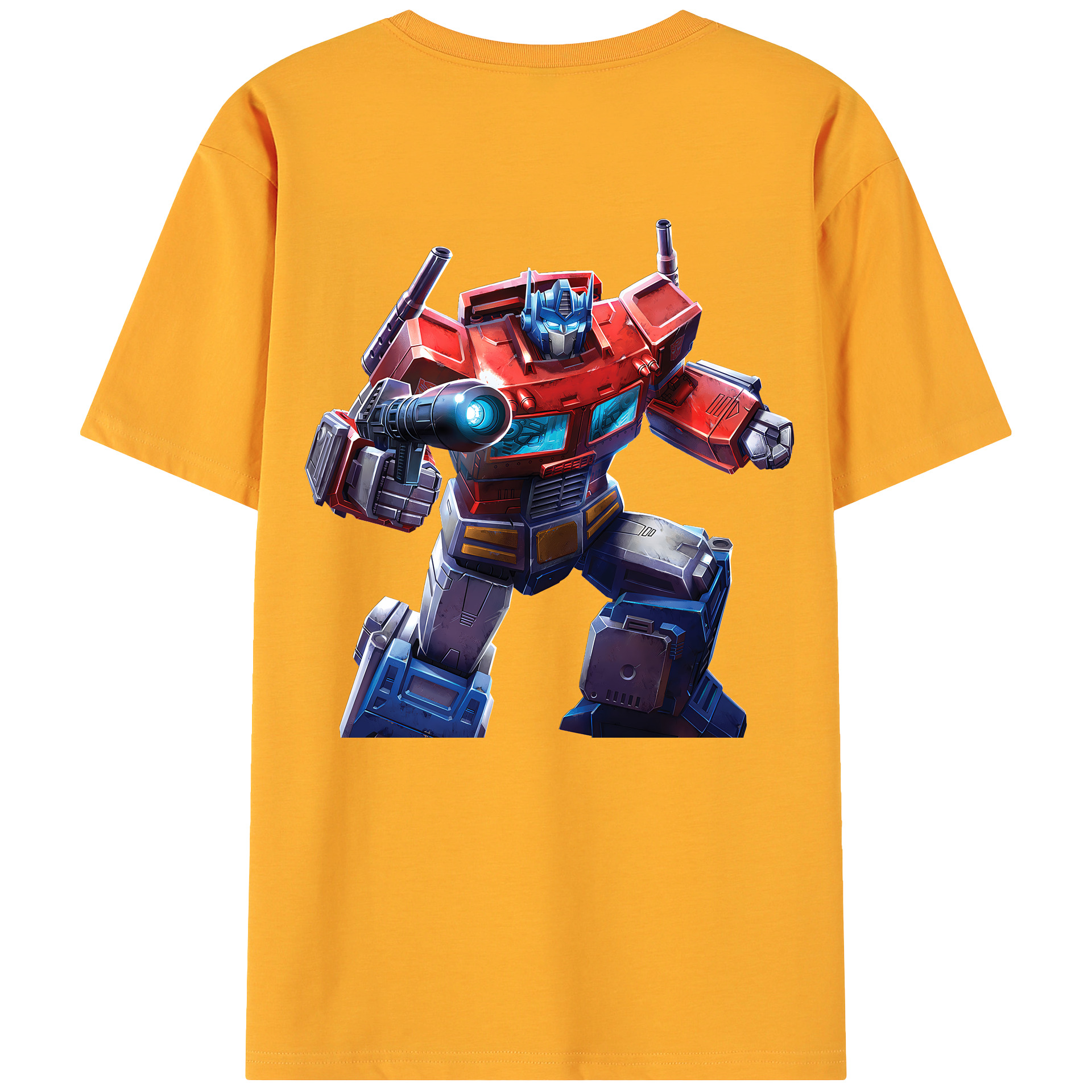 （画像用） Transformers トランスフォーマー 綿100％ メンズ半袖Tシャツ（バックプリント） 通気性
