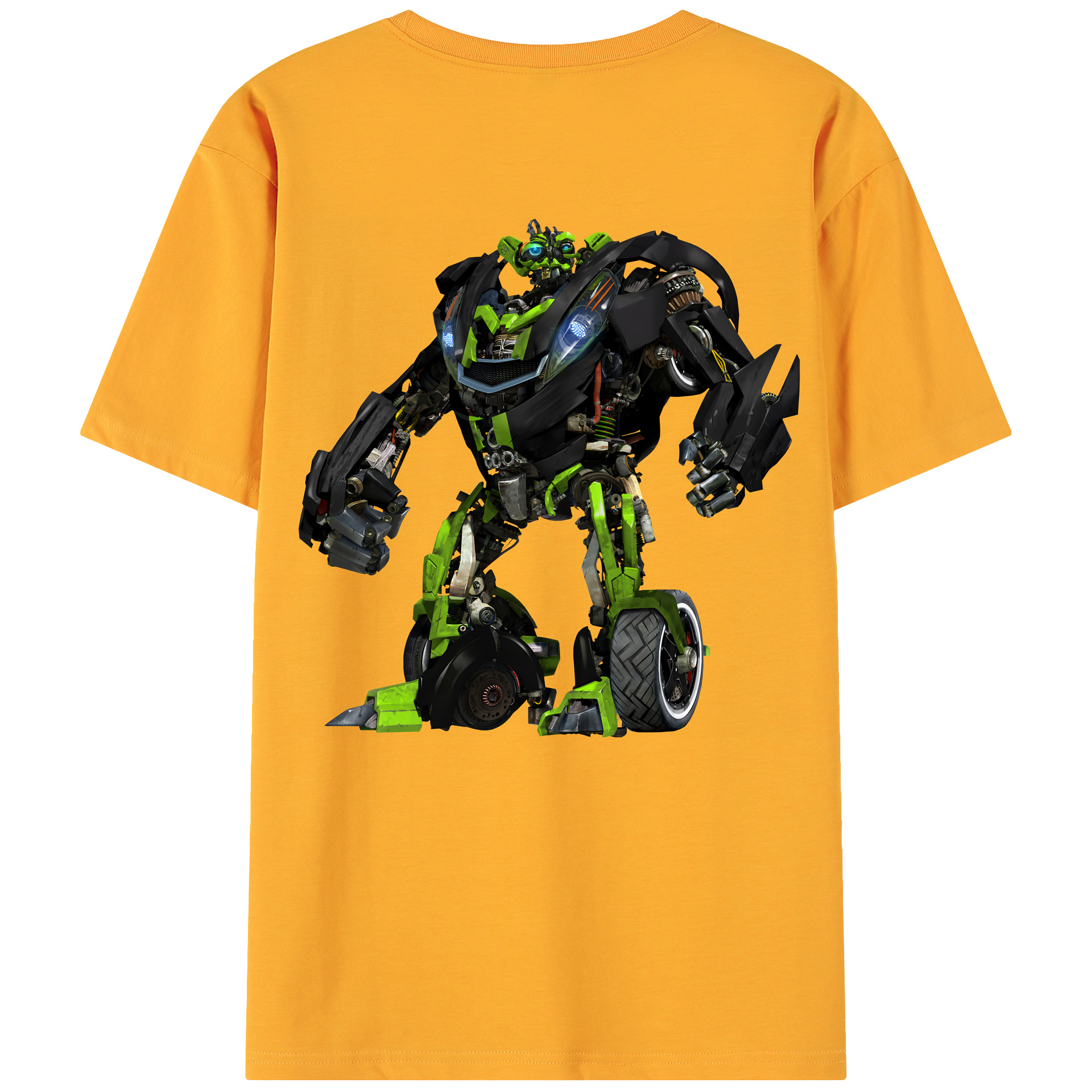 （画像用） Transformers トランスフォーマー 綿100％ メンズ半袖Tシャツ（バックプリント） 通気性