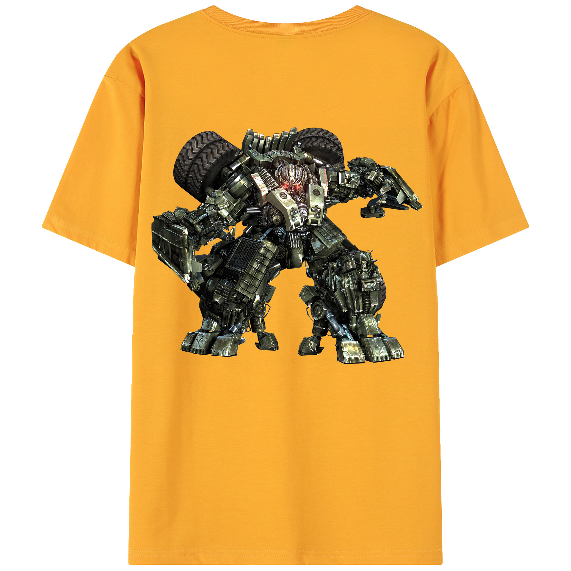 （画像用） Transformers トランスフォーマー 綿100％ メンズ半袖Tシャツ（バックプリント） 通気性