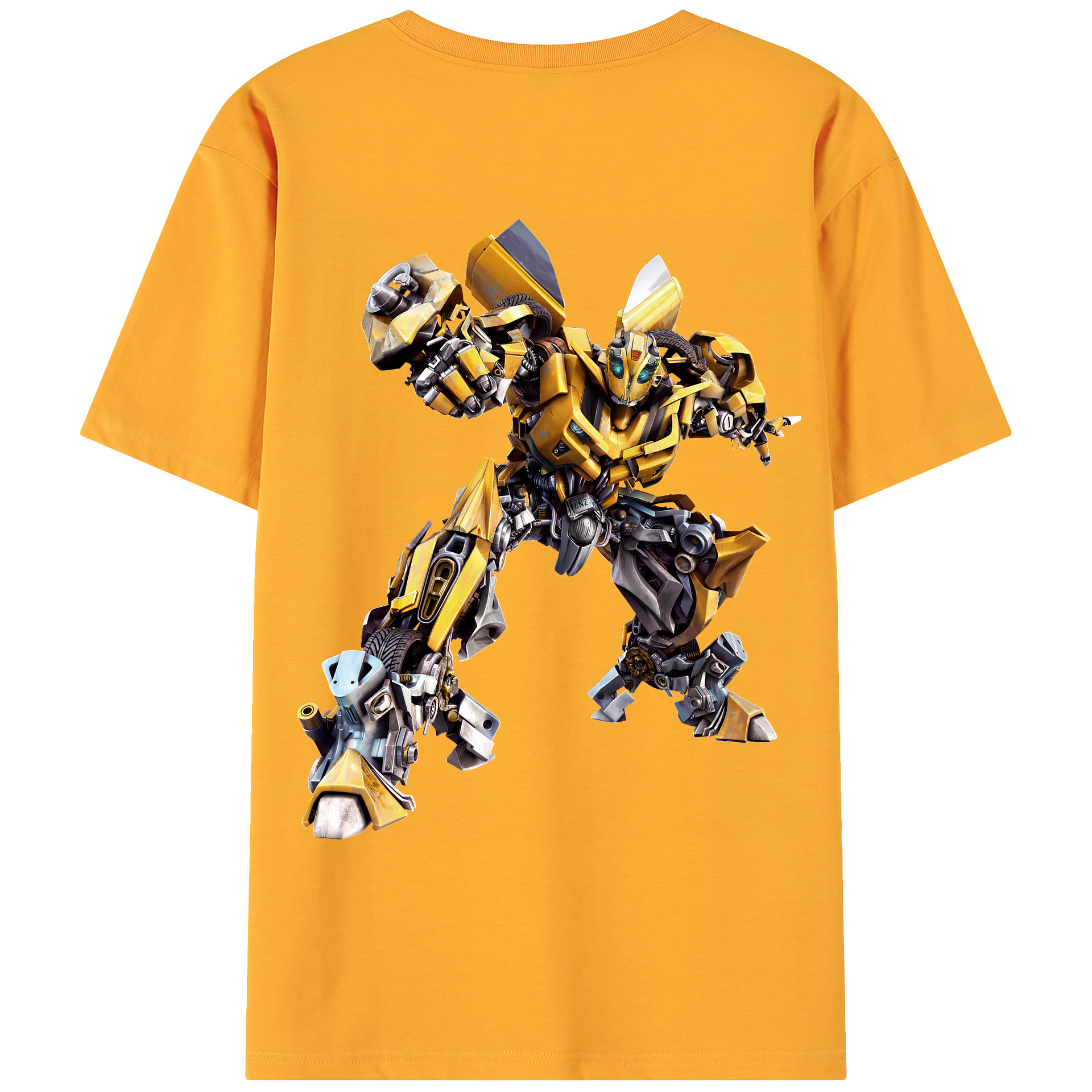 （画像用） Transformers トランスフォーマー 綿100％ メンズ半袖Tシャツ（バックプリント） 通気性