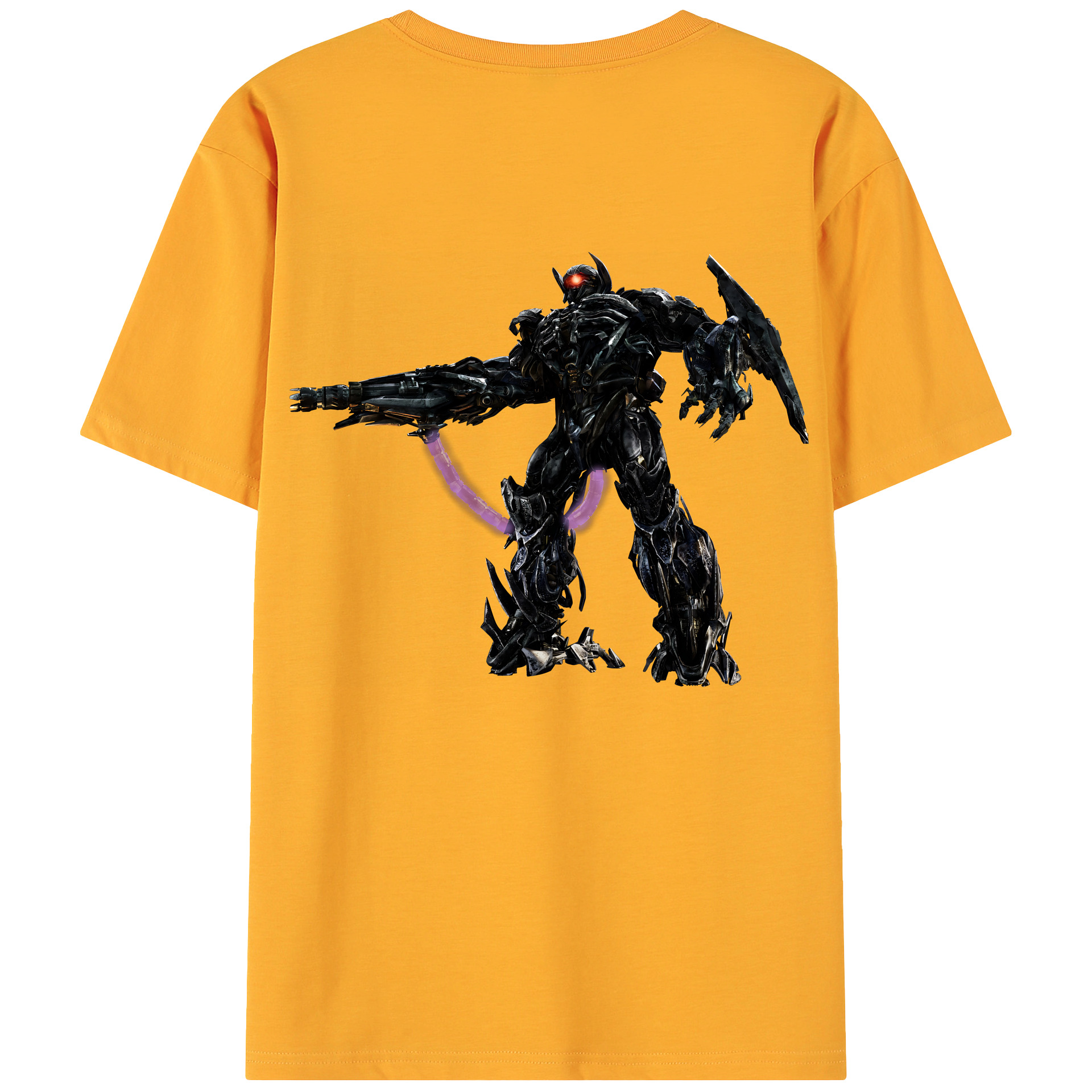 （画像用） Transformers トランスフォーマー 綿100％ メンズ半袖Tシャツ（バックプリント） 通気性