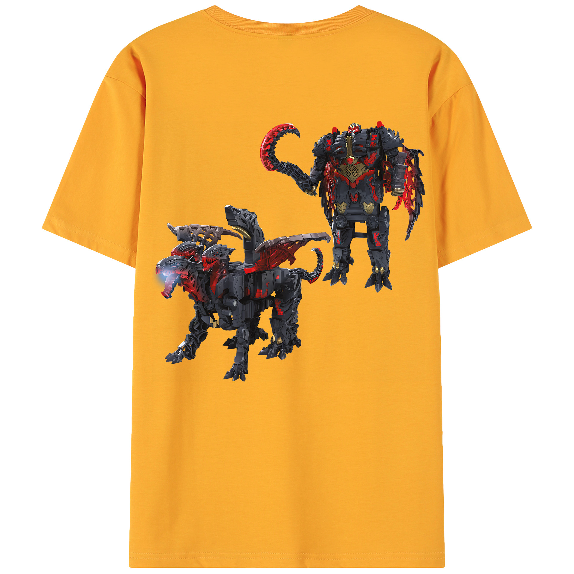 （画像用） Transformers トランスフォーマー 綿100％ メンズ半袖Tシャツ（バックプリント） 通気性