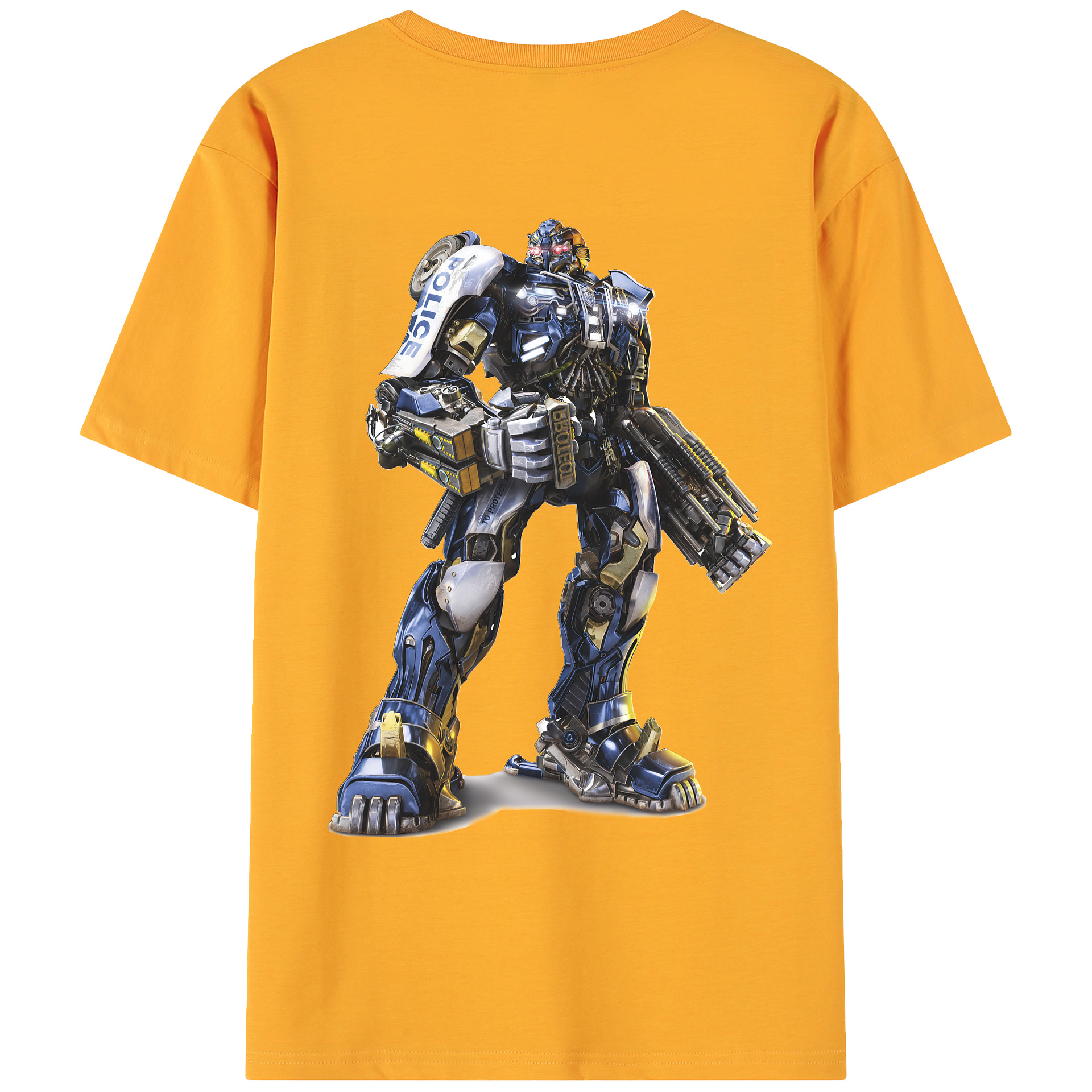 （画像用） Transformers トランスフォーマー 綿100％ メンズ半袖Tシャツ（バックプリント） 通気性