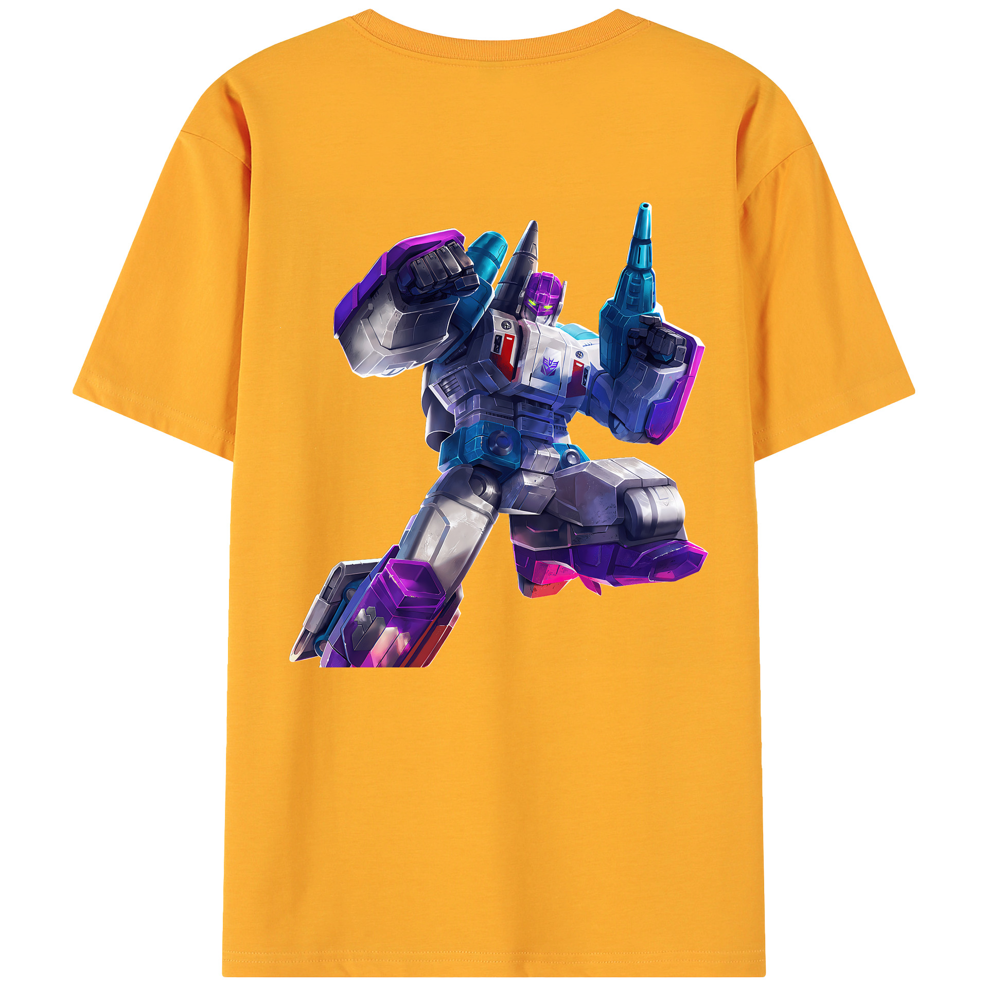（画像用） Transformers トランスフォーマー 綿100％ メンズ半袖Tシャツ（バックプリント） 通気性