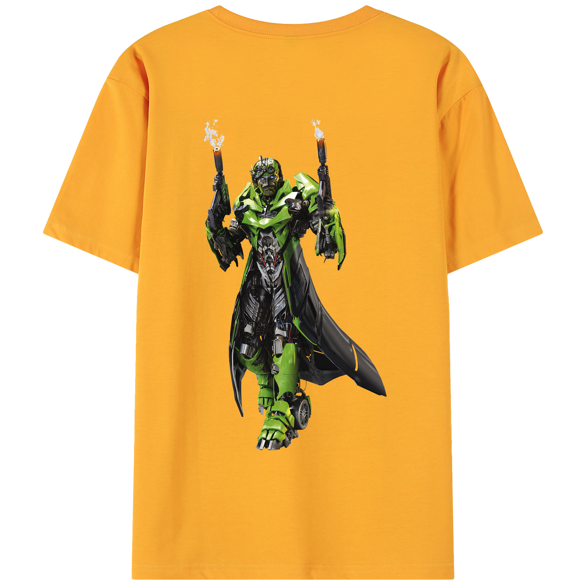 （画像用） Transformers トランスフォーマー 綿100％ メンズ半袖Tシャツ（バックプリント） 通気性