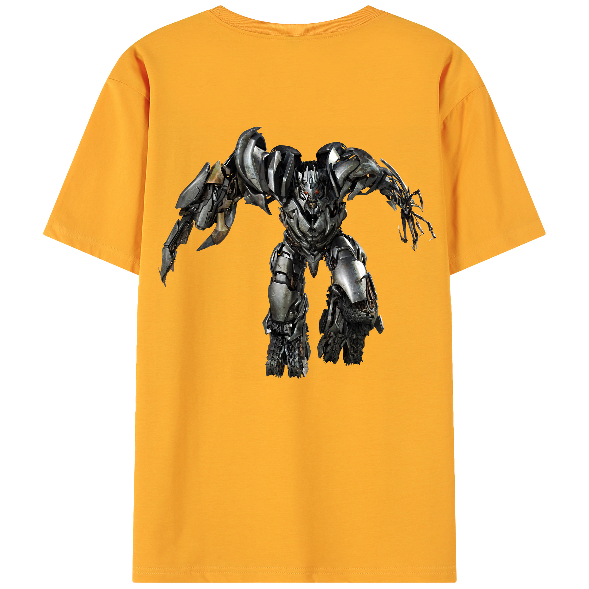 （画像用） Transformers トランスフォーマー 綿100％ メンズ半袖Tシャツ（バックプリント） 通気性