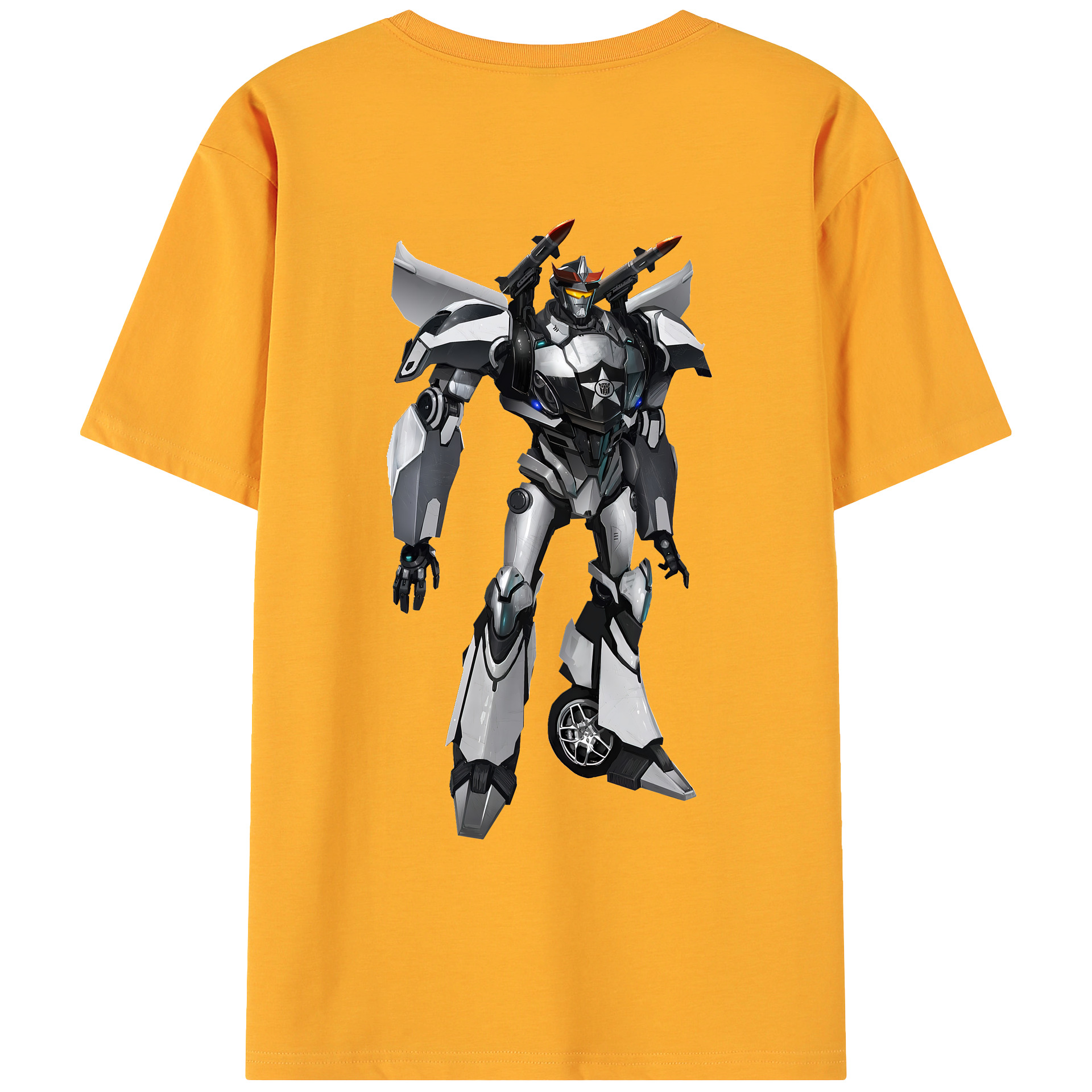（画像用） Transformers トランスフォーマー 綿100％ メンズ半袖Tシャツ（バックプリント） 通気性