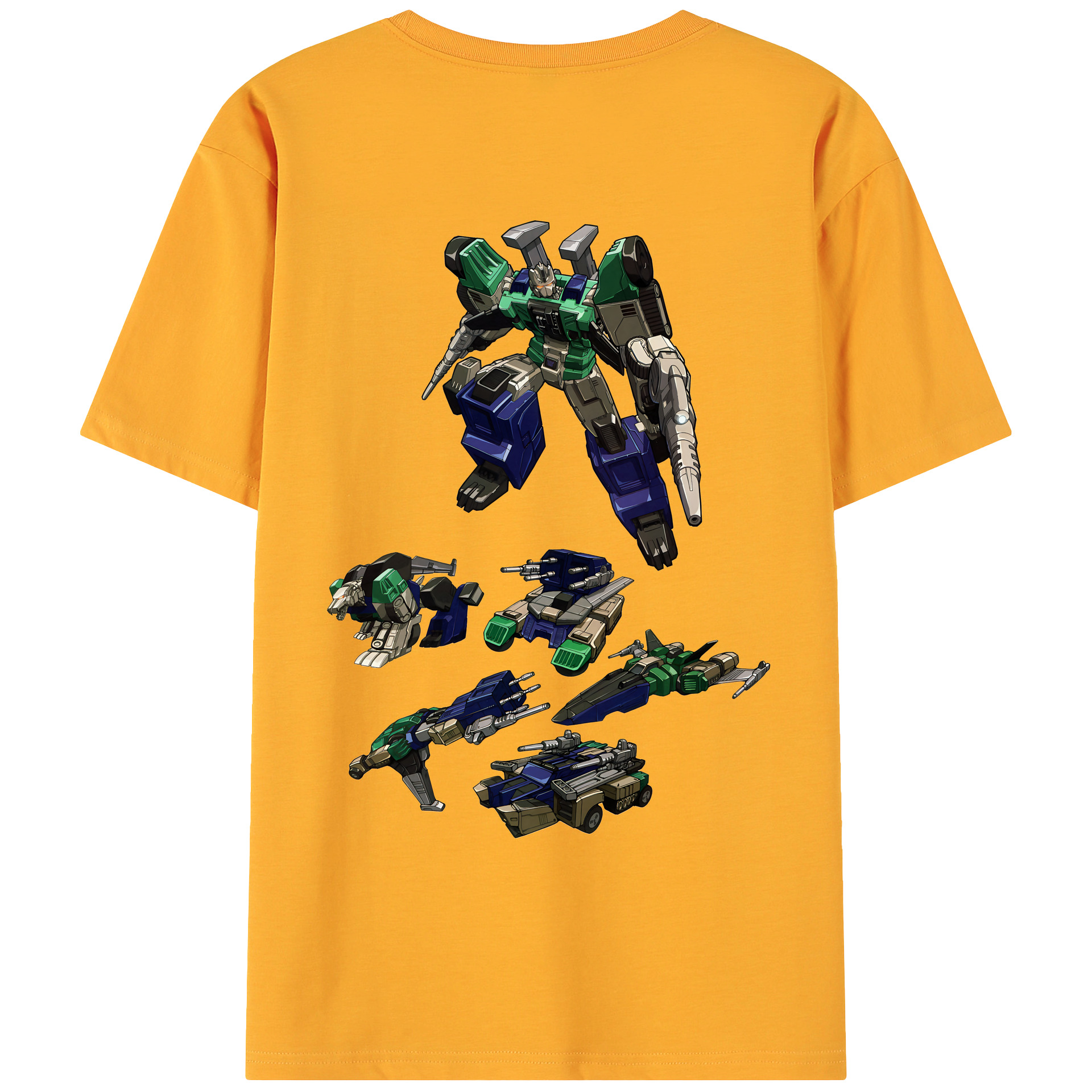 （画像用） Transformers トランスフォーマー 綿100％ メンズ半袖Tシャツ（バックプリント） 通気性