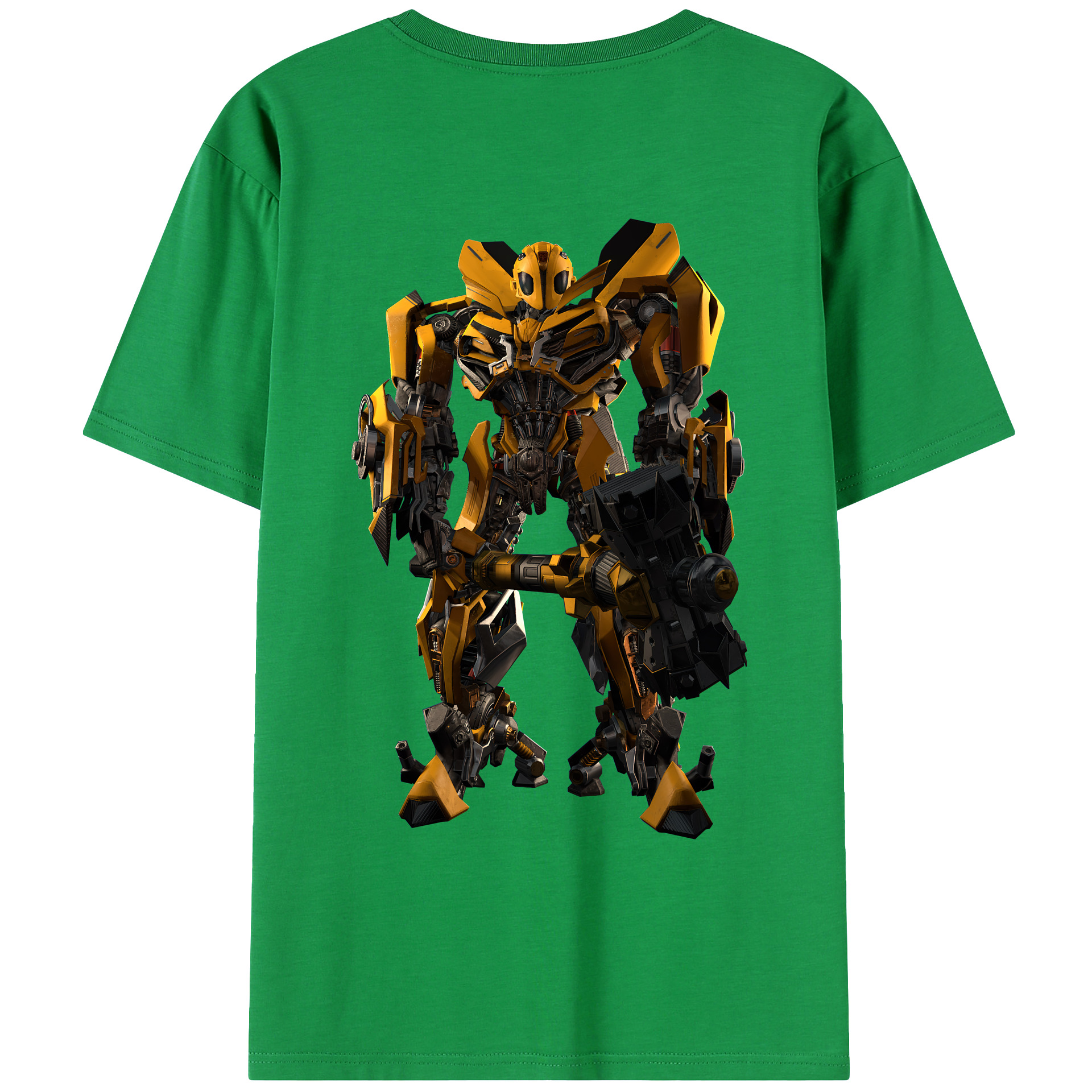 （画像用） Transformers トランスフォーマー 綿100％ メンズ半袖Tシャツ（バックプリント） 通気性