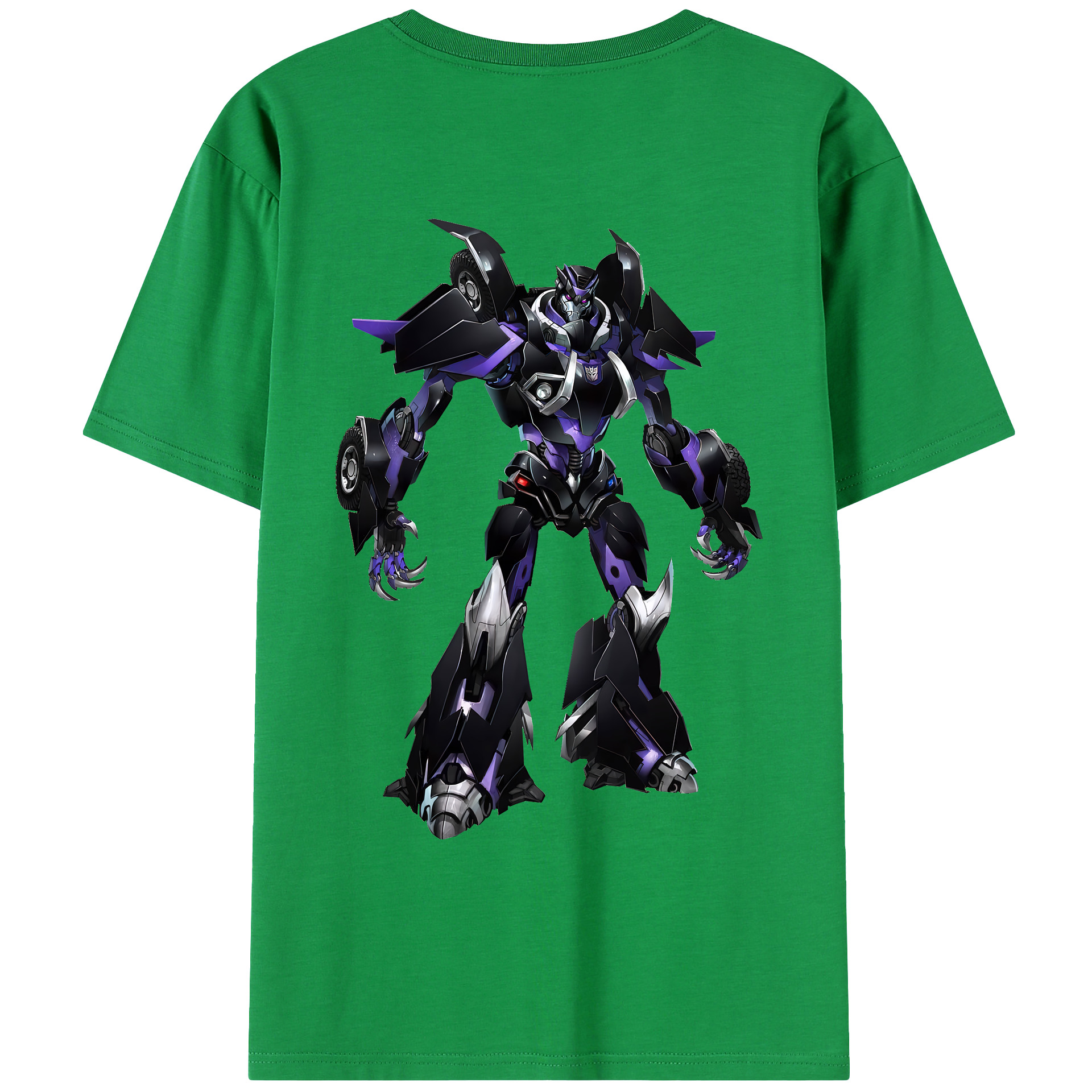 （画像用） Transformers トランスフォーマー 綿100％ メンズ半袖Tシャツ（バックプリント） 通気性
