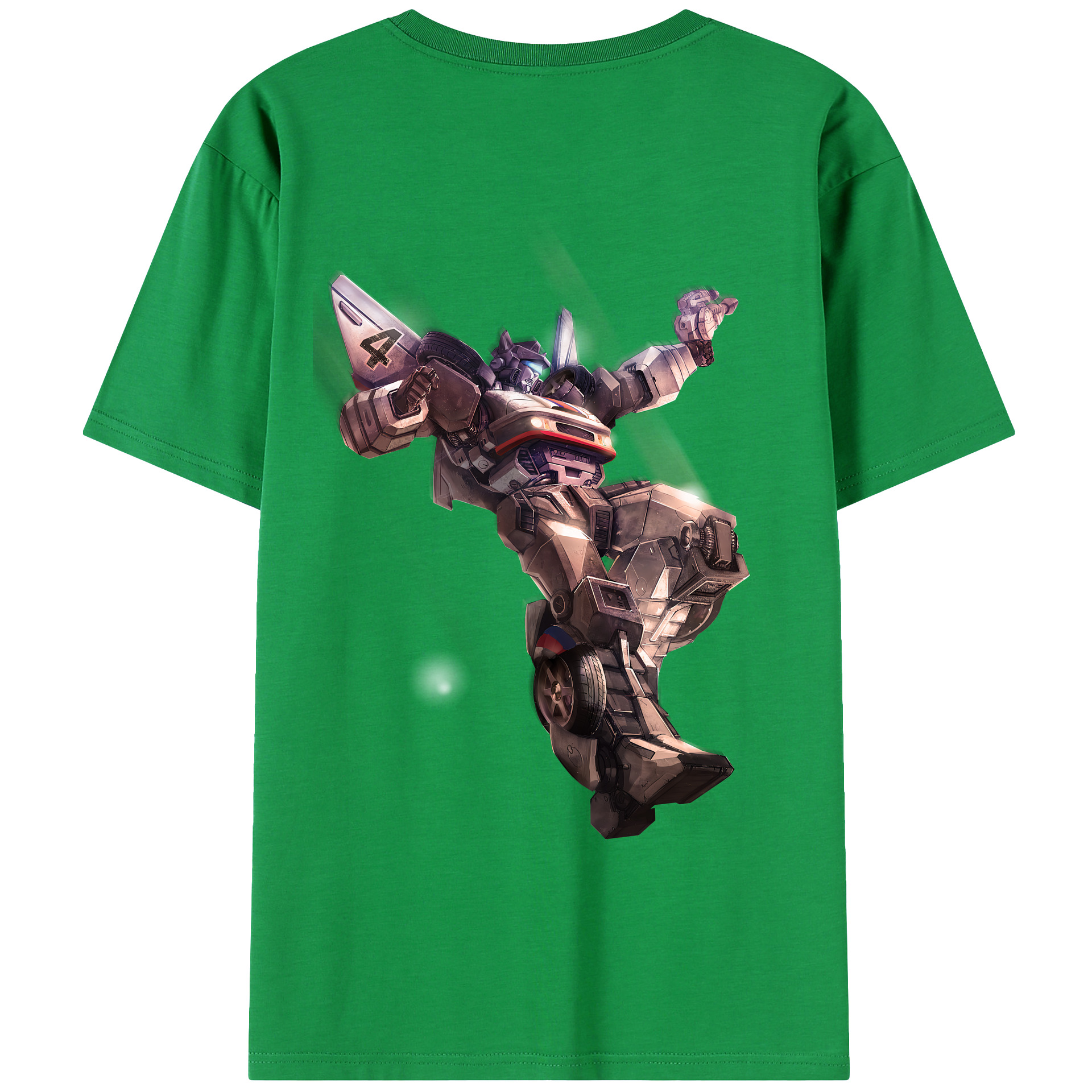 （画像用） Transformers トランスフォーマー 綿100％ メンズ半袖Tシャツ（バックプリント） 通気性