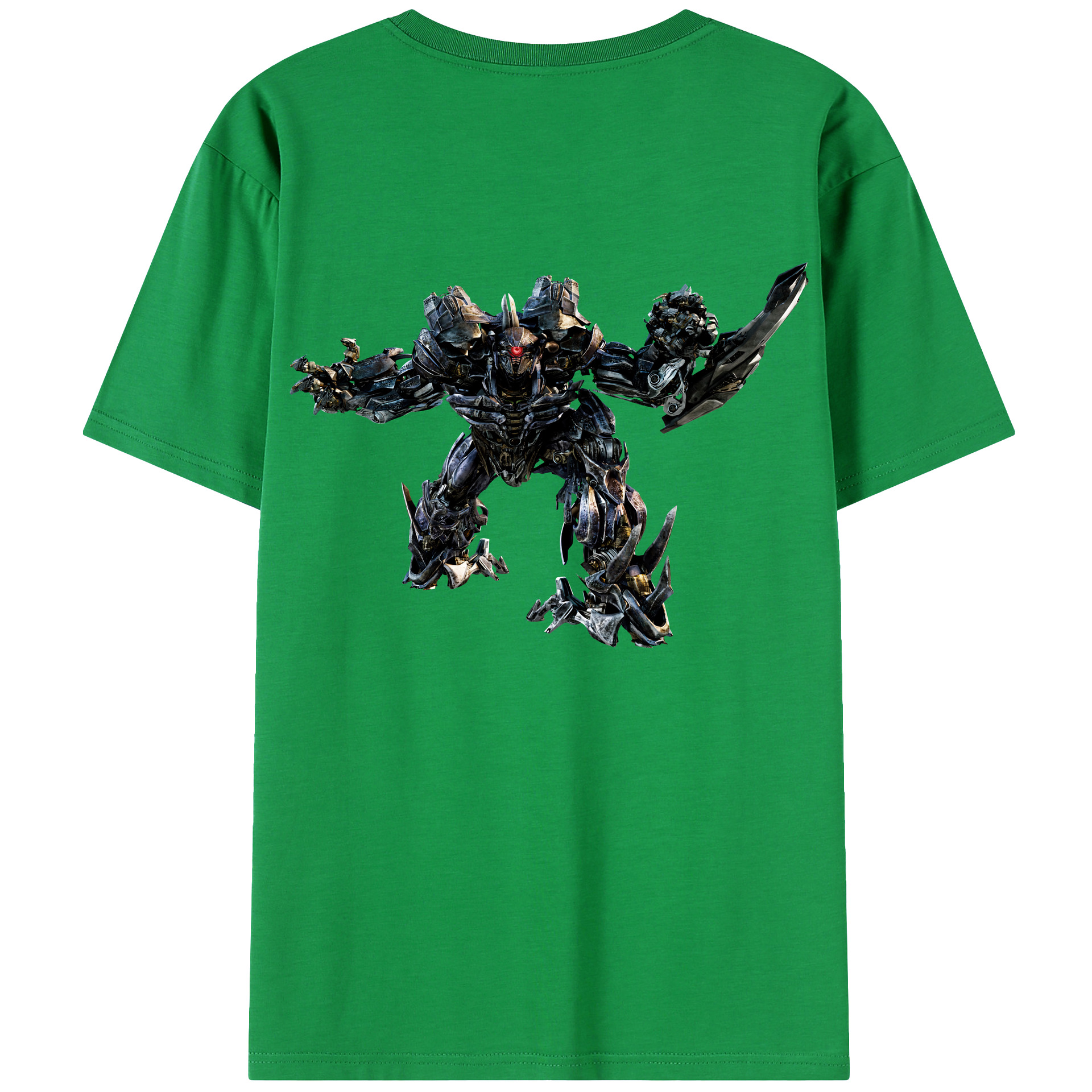 （画像用） Transformers トランスフォーマー 綿100％ メンズ半袖Tシャツ（バックプリント） 通気性