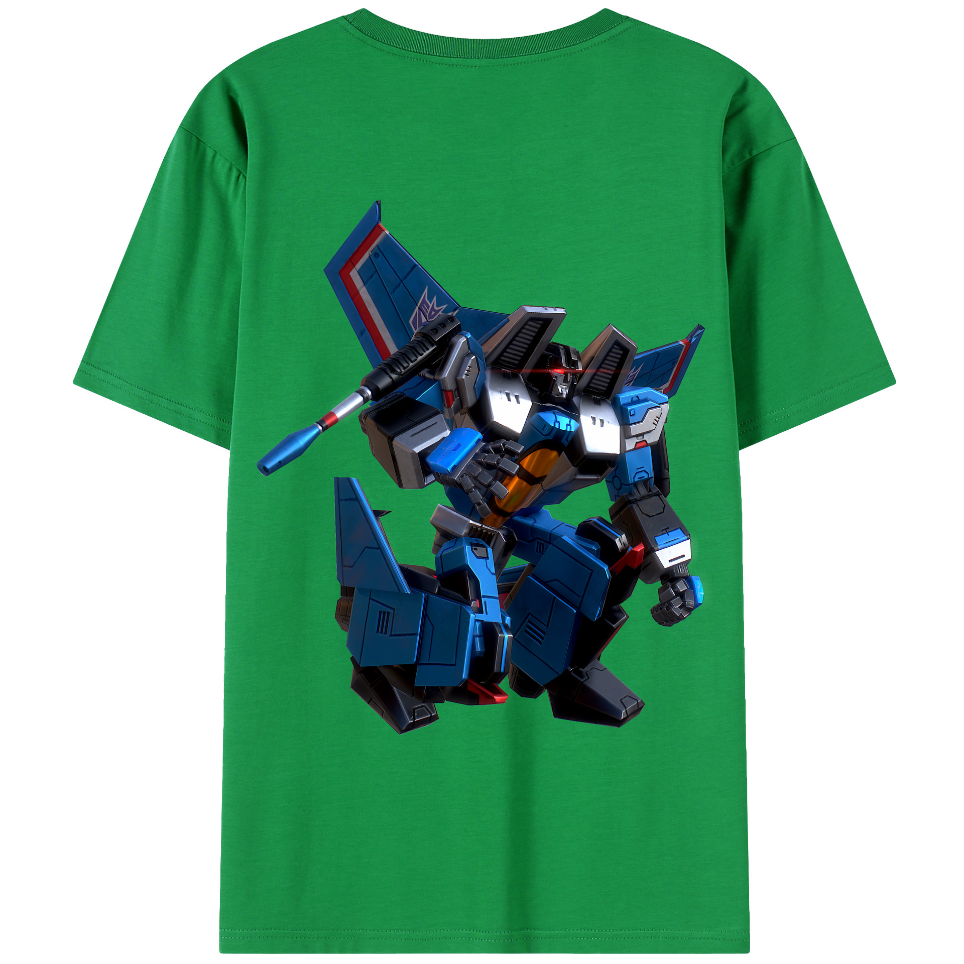 （画像用） Transformers トランスフォーマー 綿100％ メンズ半袖Tシャツ（バックプリント） 通気性