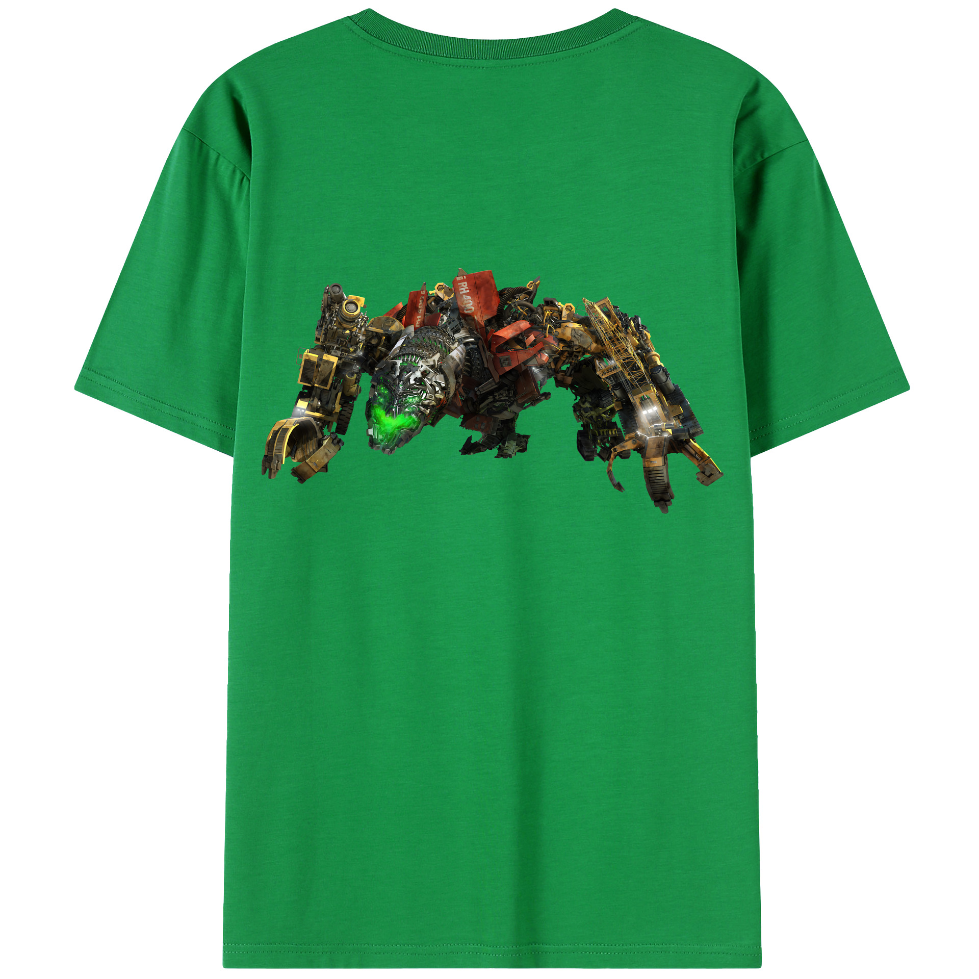 （画像用） Transformers トランスフォーマー 綿100％ メンズ半袖Tシャツ（バックプリント） 通気性
