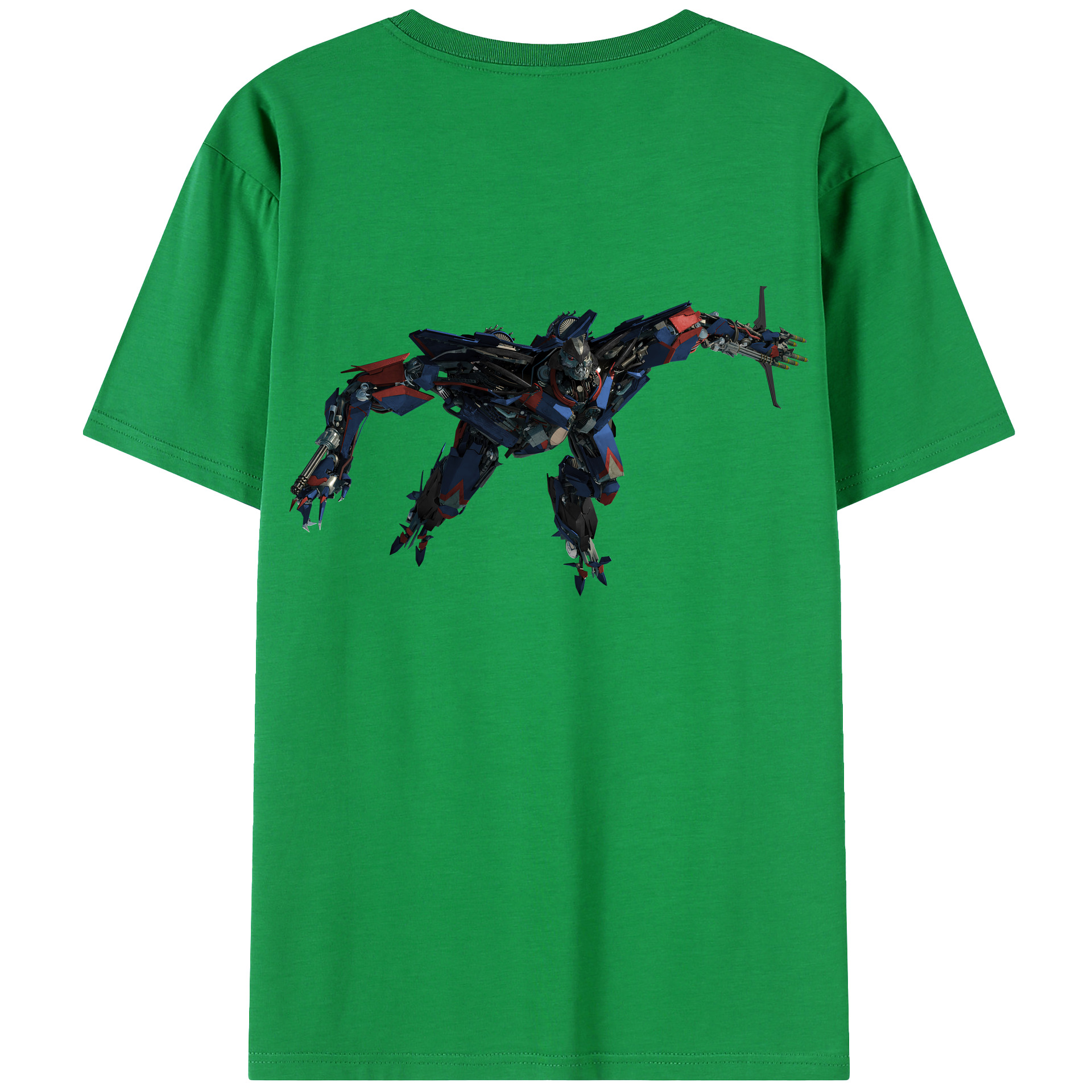 （画像用） Transformers トランスフォーマー 綿100％ メンズ半袖Tシャツ（バックプリント） 通気性