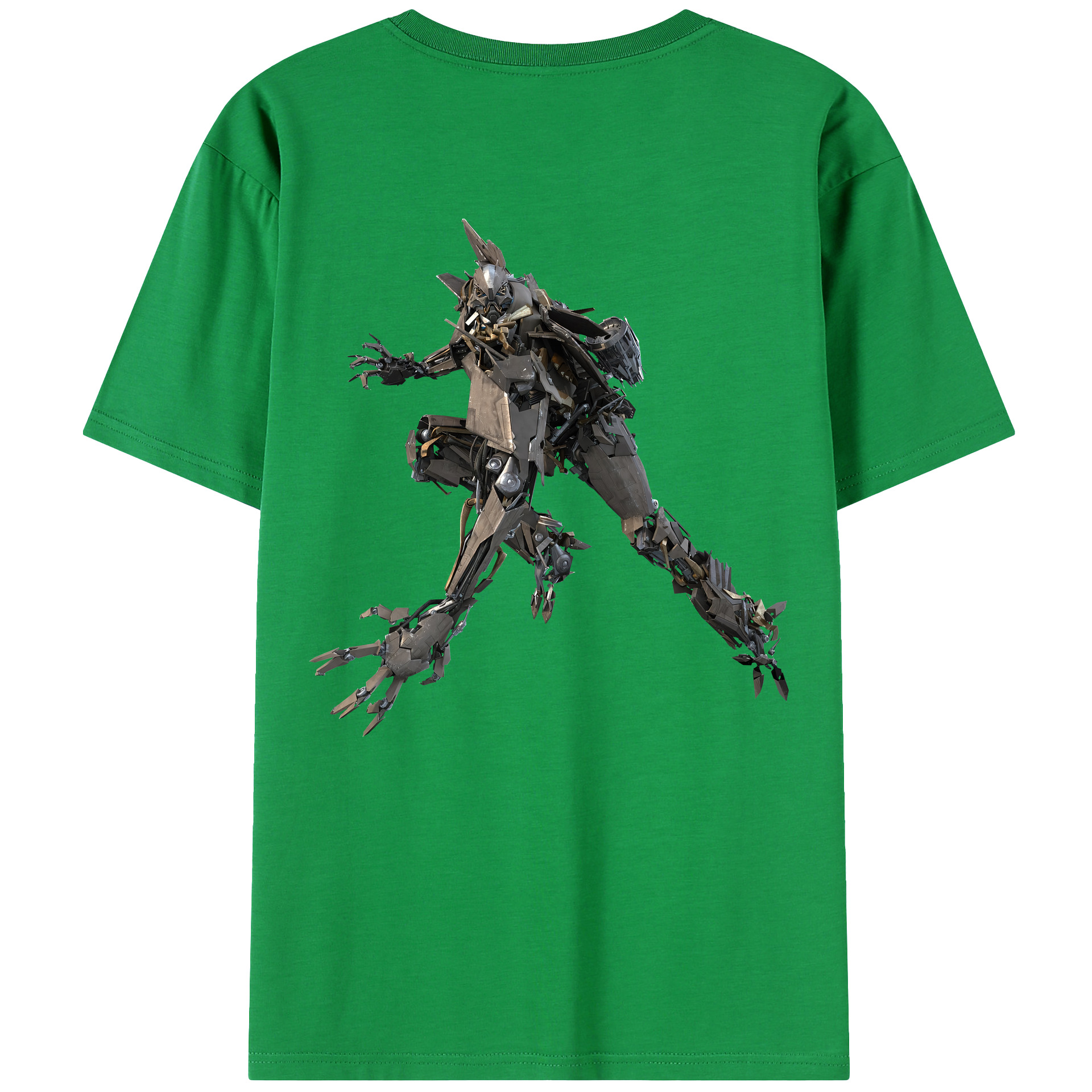 （画像用） Transformers トランスフォーマー 綿100％ メンズ半袖Tシャツ（バックプリント） 通気性