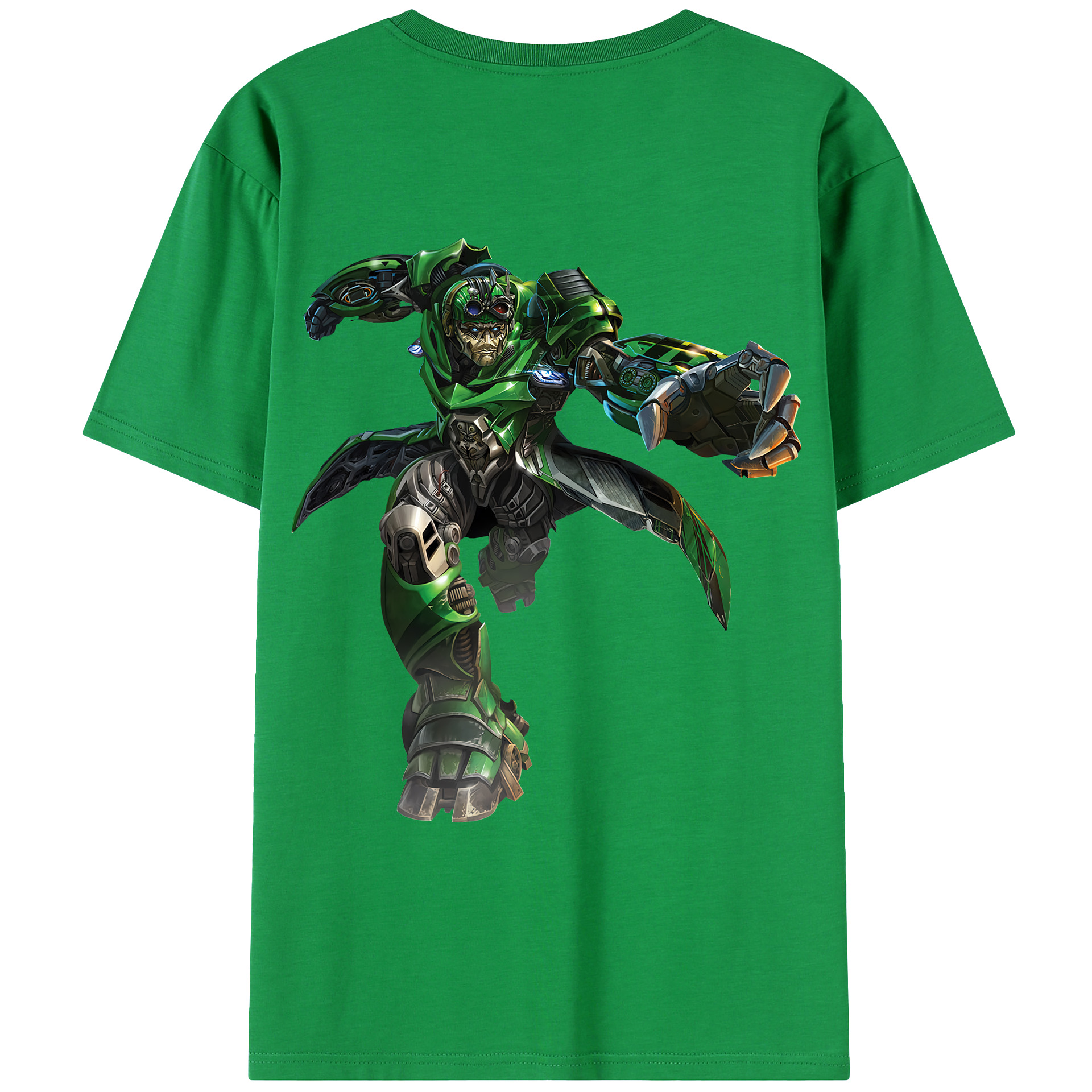 （画像用） Transformers トランスフォーマー 綿100％ メンズ半袖Tシャツ（バックプリント） 通気性