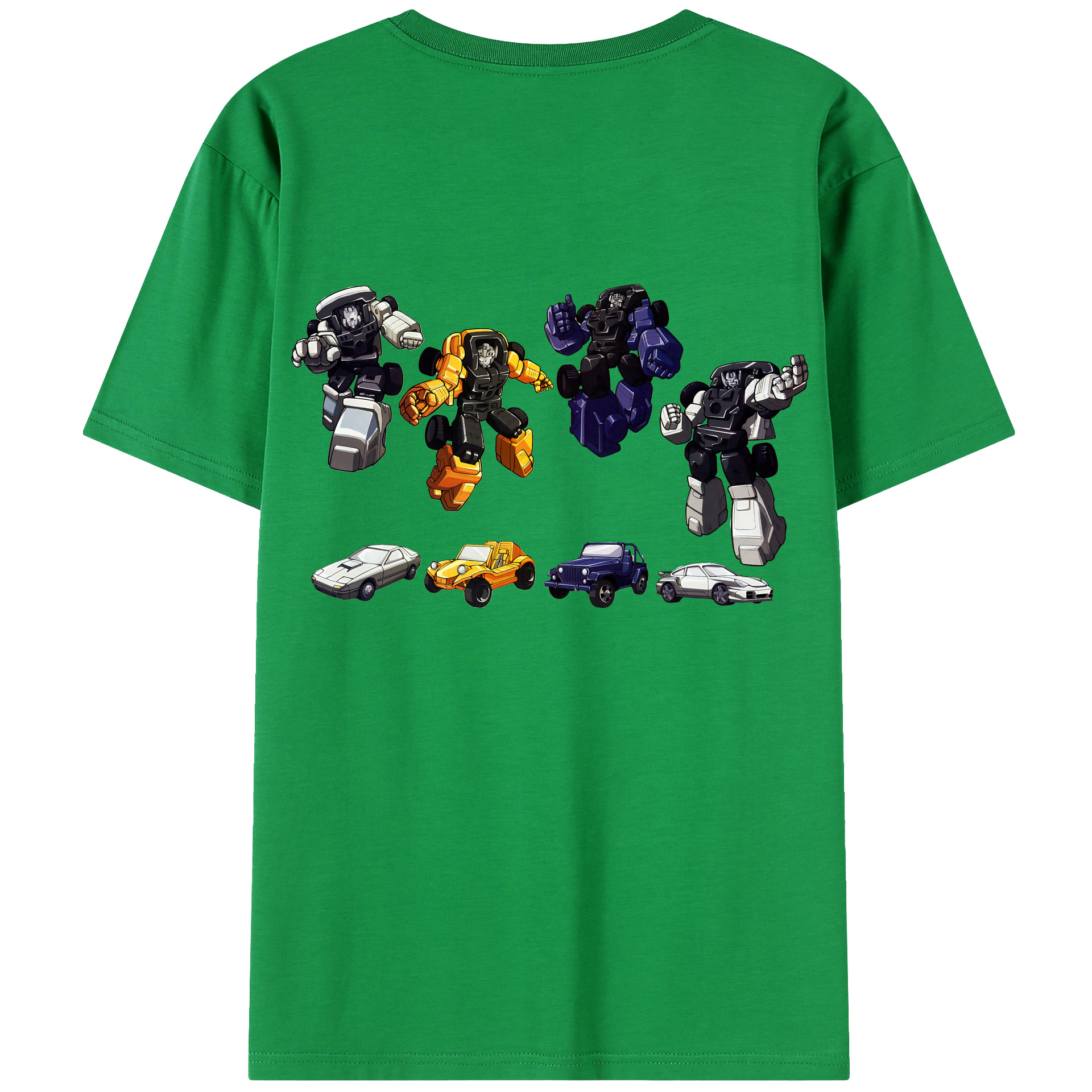 （画像用） Transformers トランスフォーマー 綿100％ メンズ半袖Tシャツ（バックプリント） 通気性
