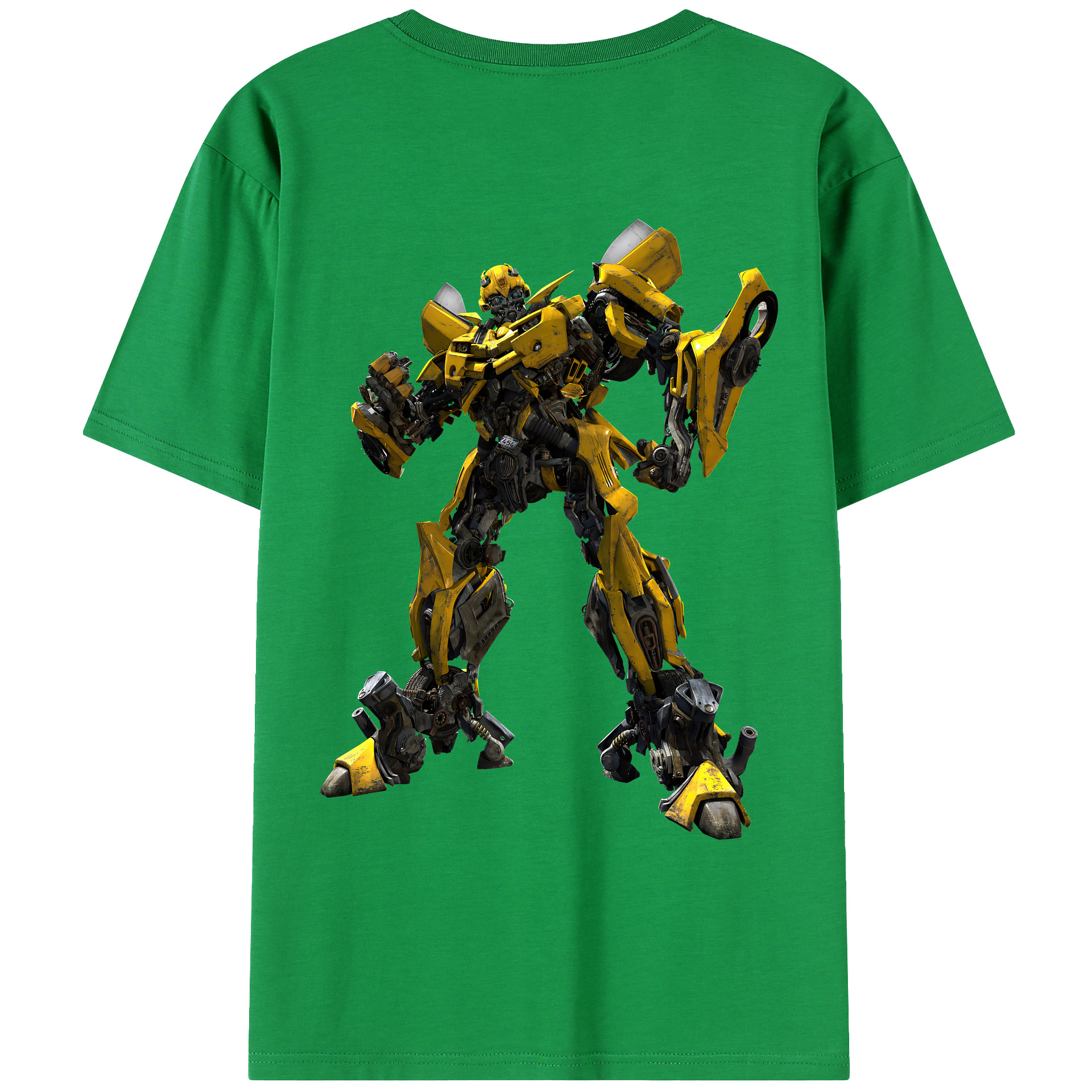 （画像用） Transformers トランスフォーマー 綿100％ メンズ半袖Tシャツ（バックプリント） 通気性