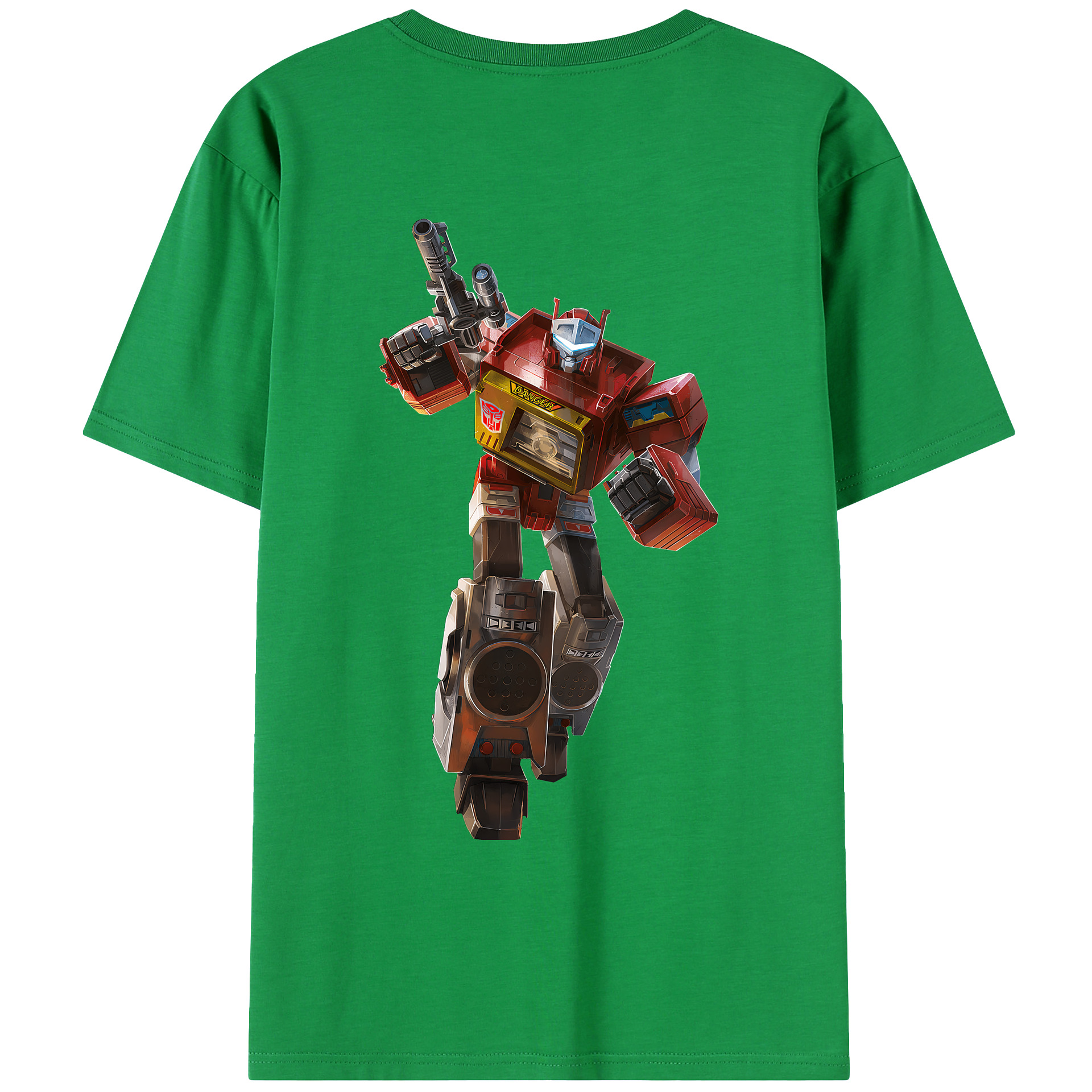 （画像用） Transformers トランスフォーマー 綿100％ メンズ半袖Tシャツ（バックプリント） 通気性