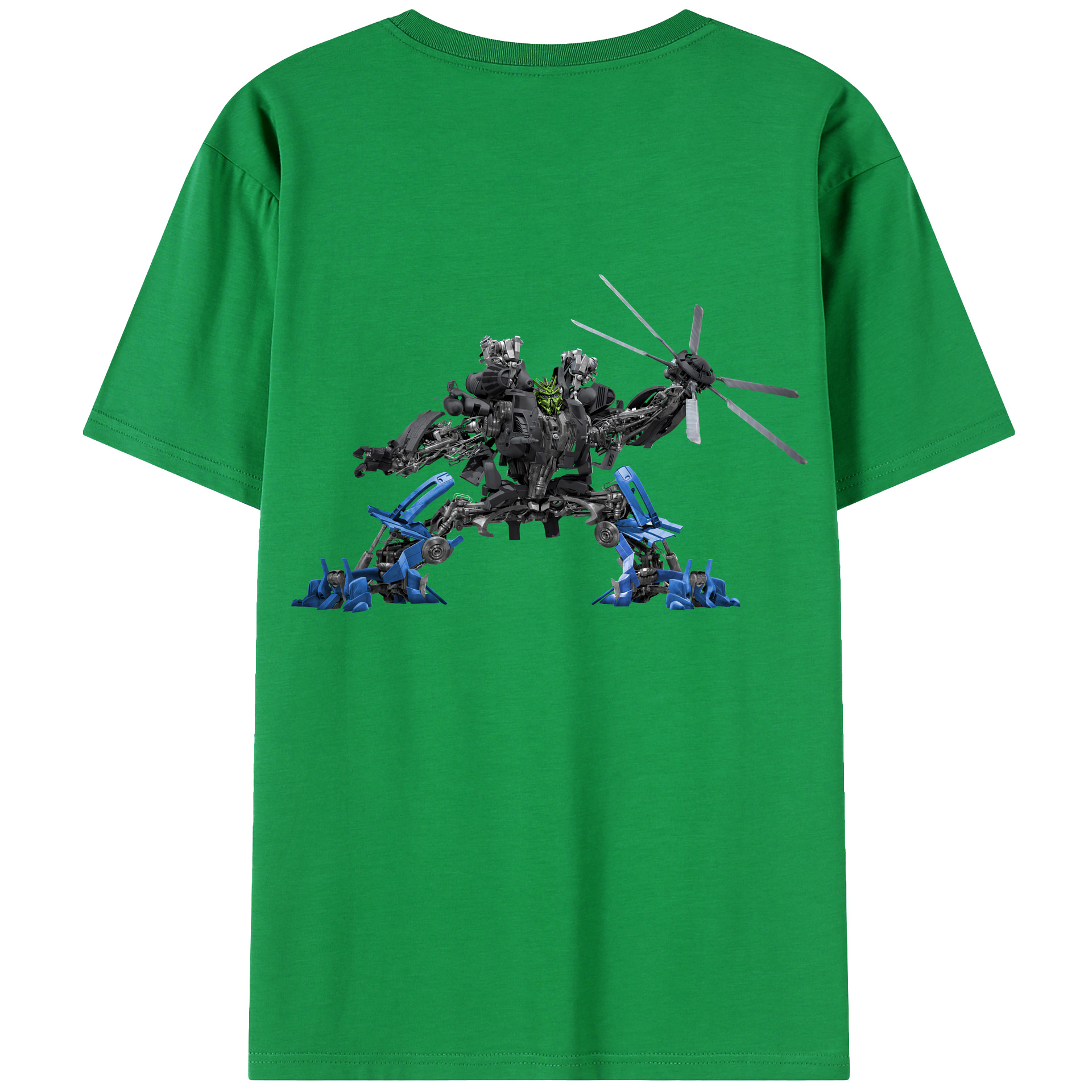 （画像用） Transformers トランスフォーマー 綿100％ メンズ半袖Tシャツ（バックプリント） 通気性