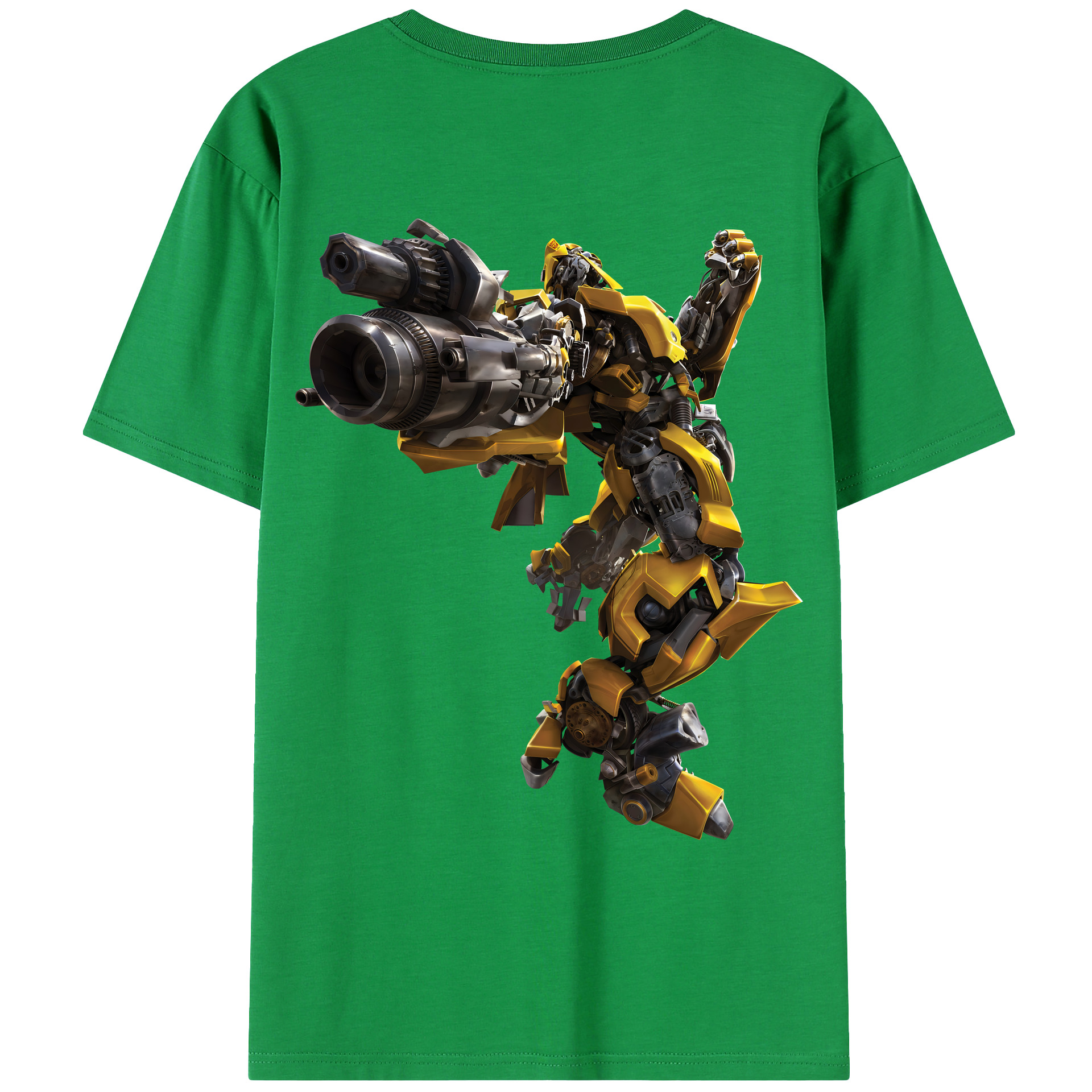 （画像用） Transformers トランスフォーマー 綿100％ メンズ半袖Tシャツ（バックプリント） 通気性