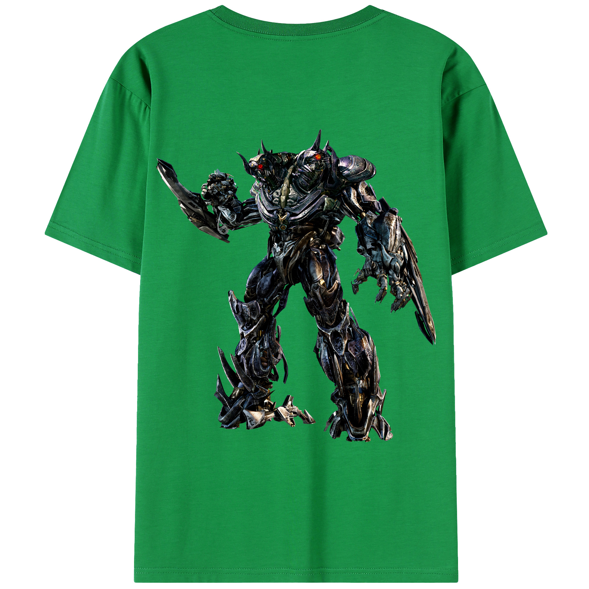（画像用） Transformers トランスフォーマー 綿100％ メンズ半袖Tシャツ（バックプリント） 通気性