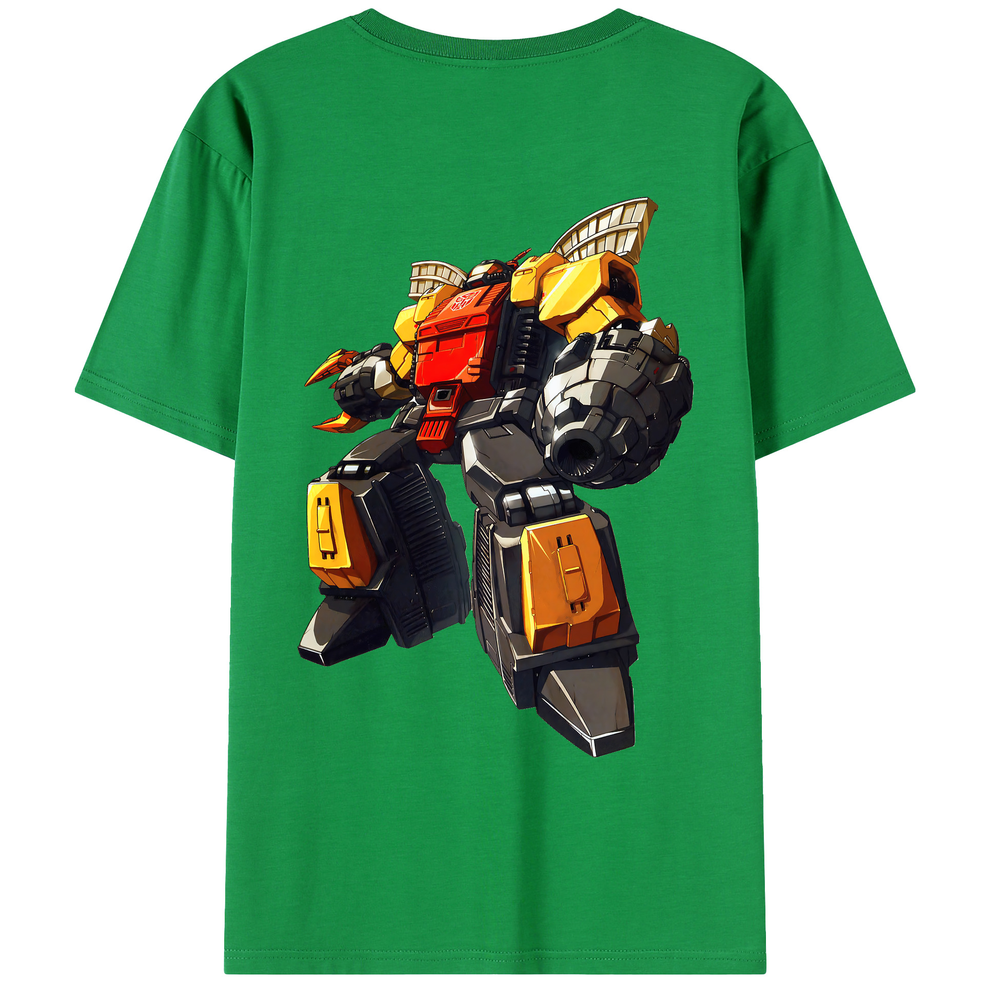 （画像用） Transformers トランスフォーマー 綿100％ メンズ半袖Tシャツ（バックプリント） 通気性