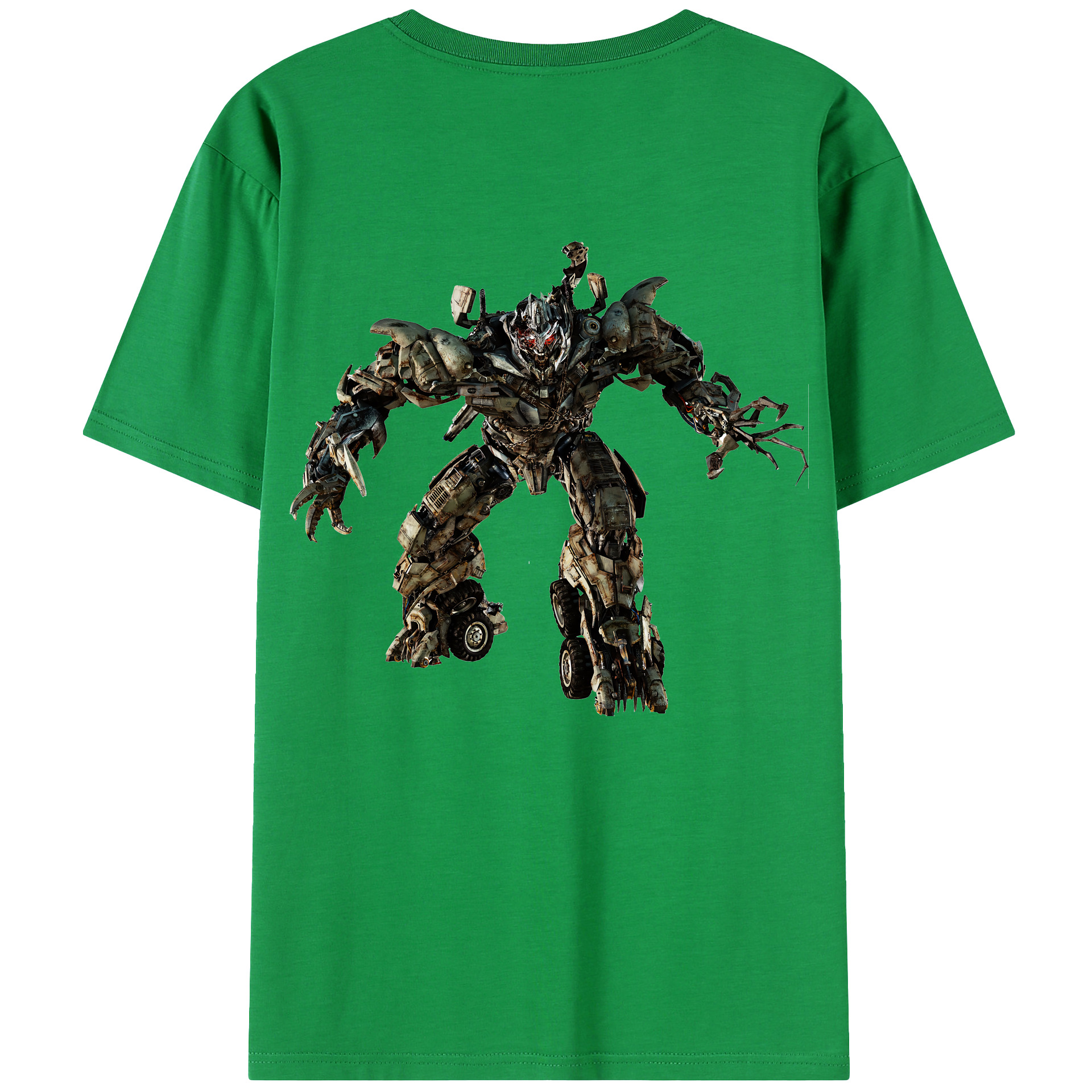（画像用） Transformers トランスフォーマー 綿100％ メンズ半袖Tシャツ（バックプリント） 通気性