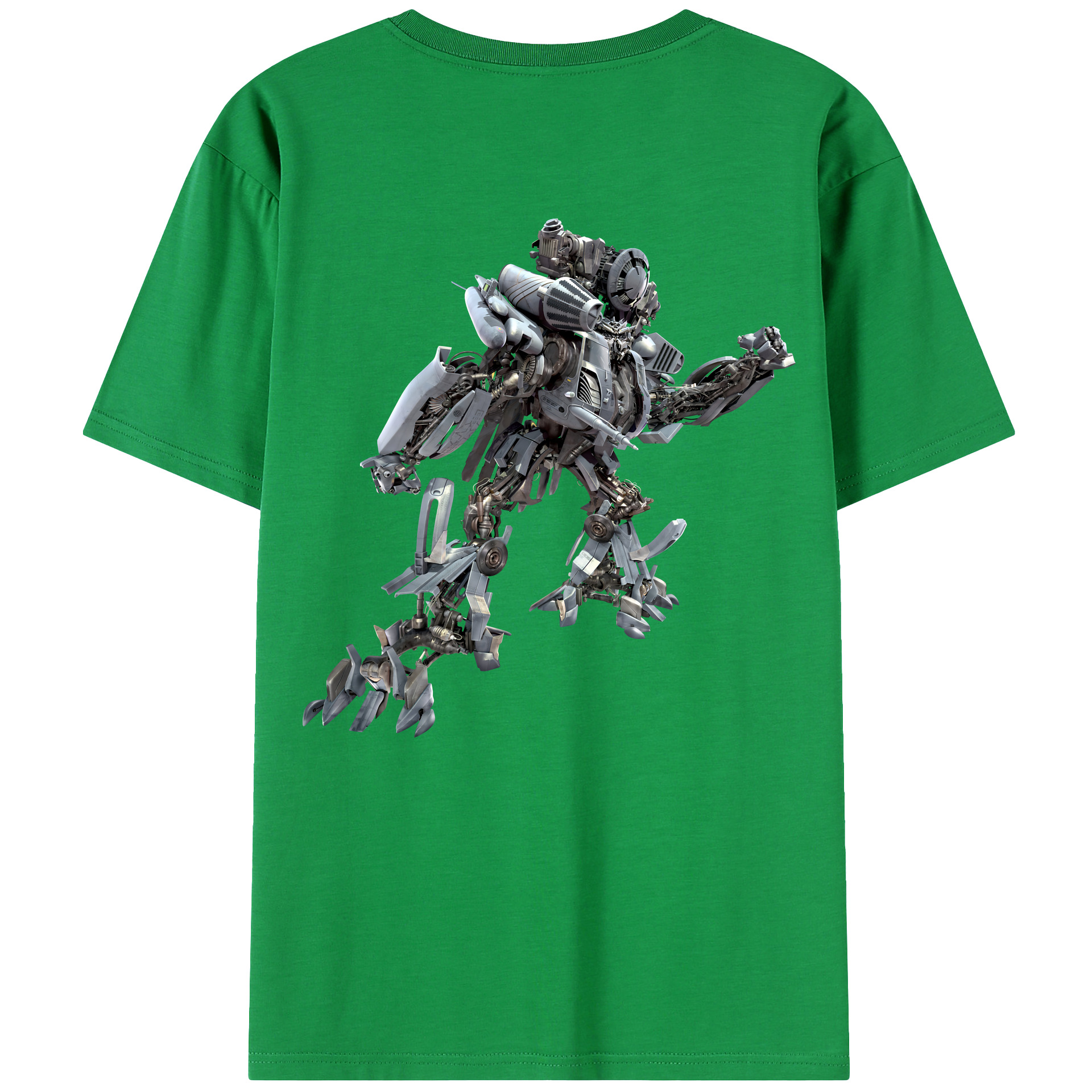 （画像用） Transformers トランスフォーマー 綿100％ メンズ半袖Tシャツ（バックプリント） 通気性