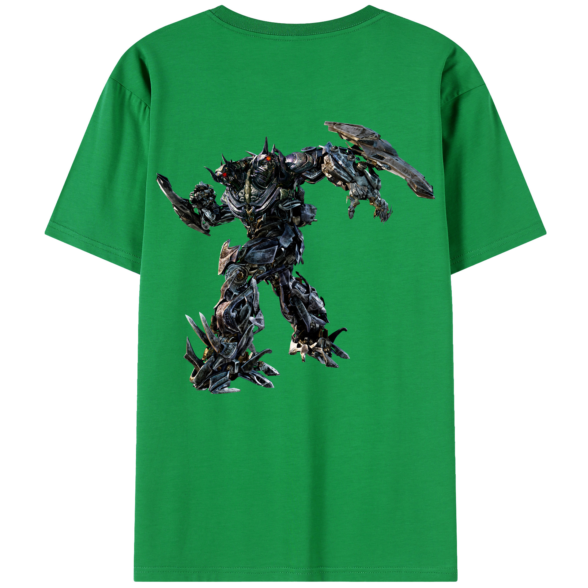 （画像用） Transformers トランスフォーマー 綿100％ メンズ半袖Tシャツ（バックプリント） 通気性