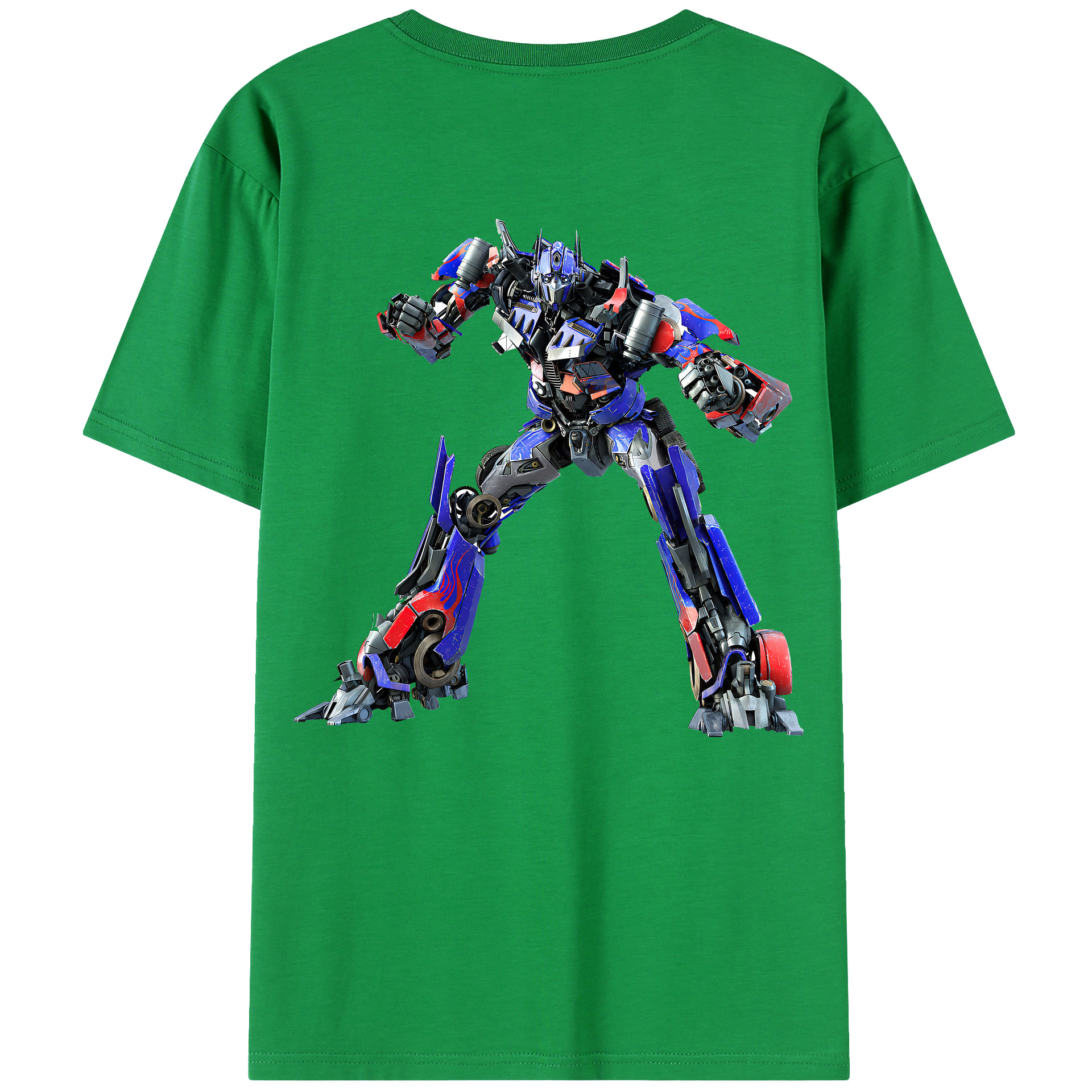 （画像用） Transformers トランスフォーマー 綿100％ メンズ半袖Tシャツ（バックプリント） 通気性
