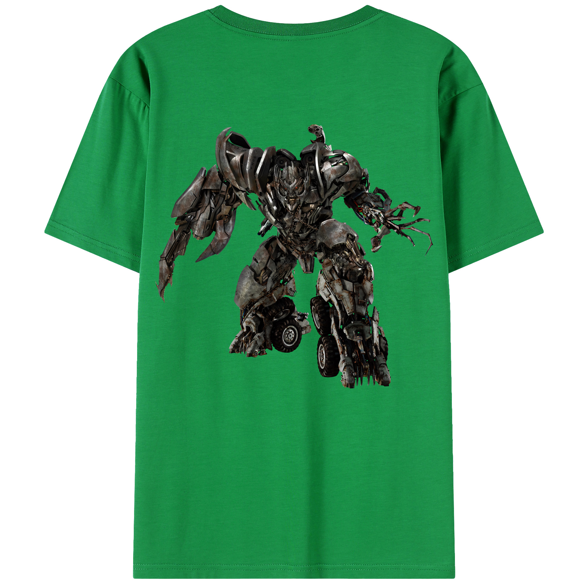 （画像用） Transformers トランスフォーマー 綿100％ メンズ半袖Tシャツ（バックプリント） 通気性