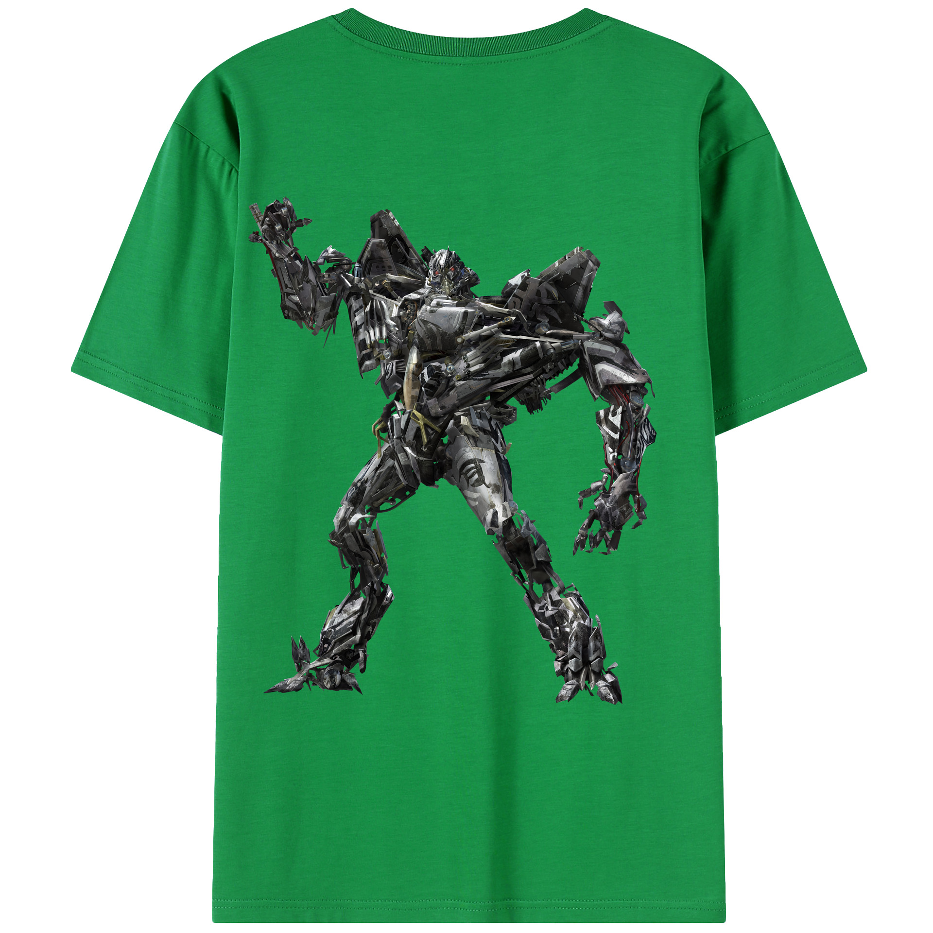 （画像用） Transformers トランスフォーマー 綿100％ メンズ半袖Tシャツ（バックプリント） 通気性