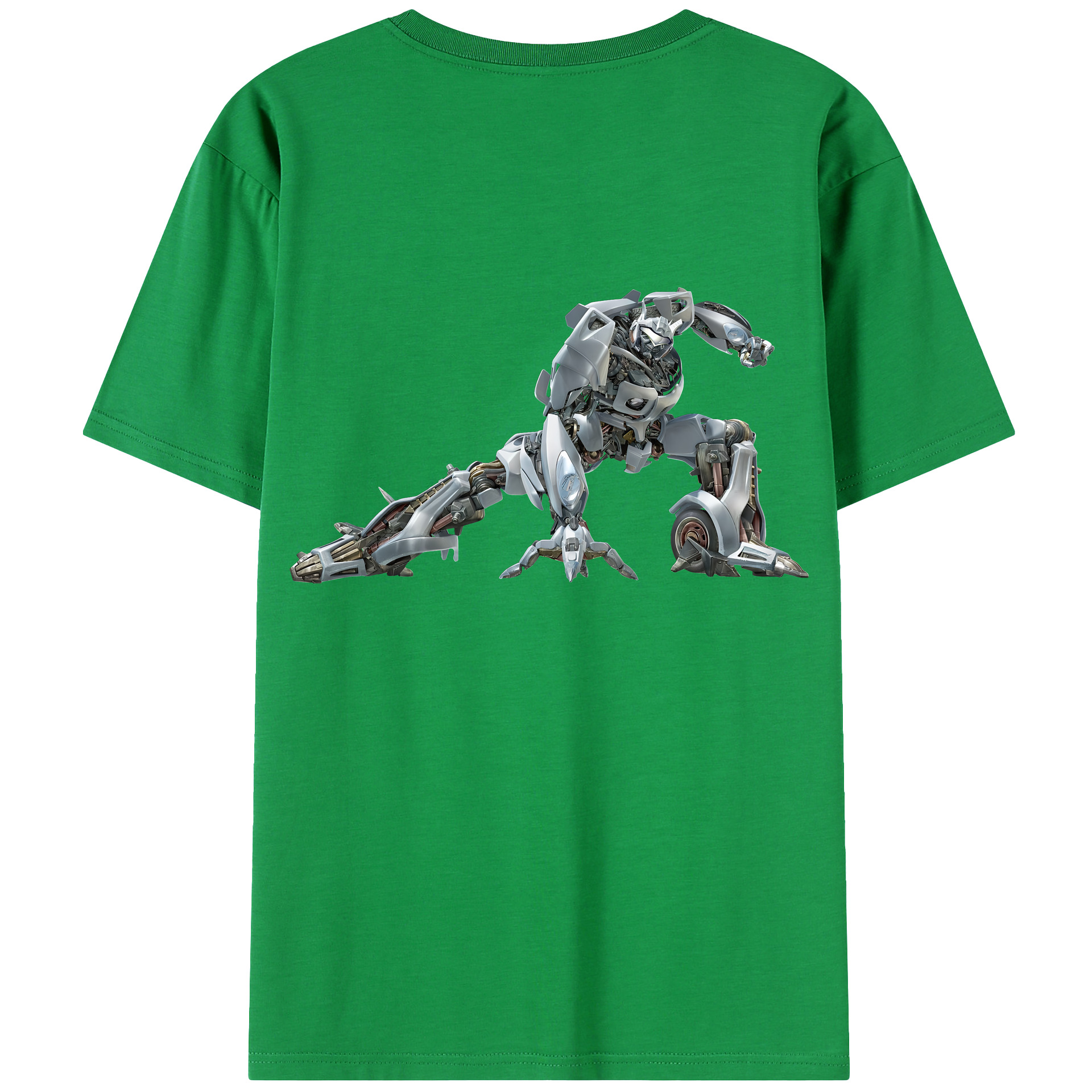 （画像用） Transformers トランスフォーマー 綿100％ メンズ半袖Tシャツ（バックプリント） 通気性