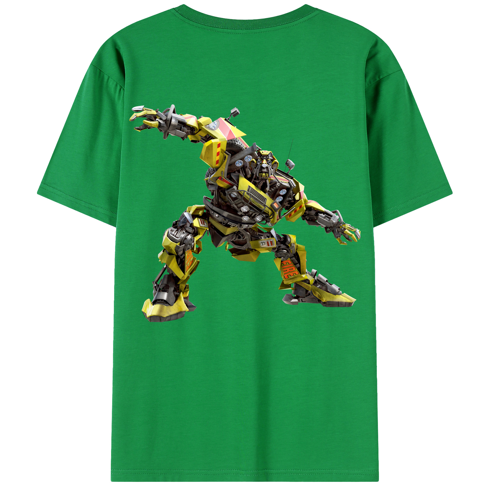 （画像用） Transformers トランスフォーマー 綿100％ メンズ半袖Tシャツ（バックプリント） 通気性