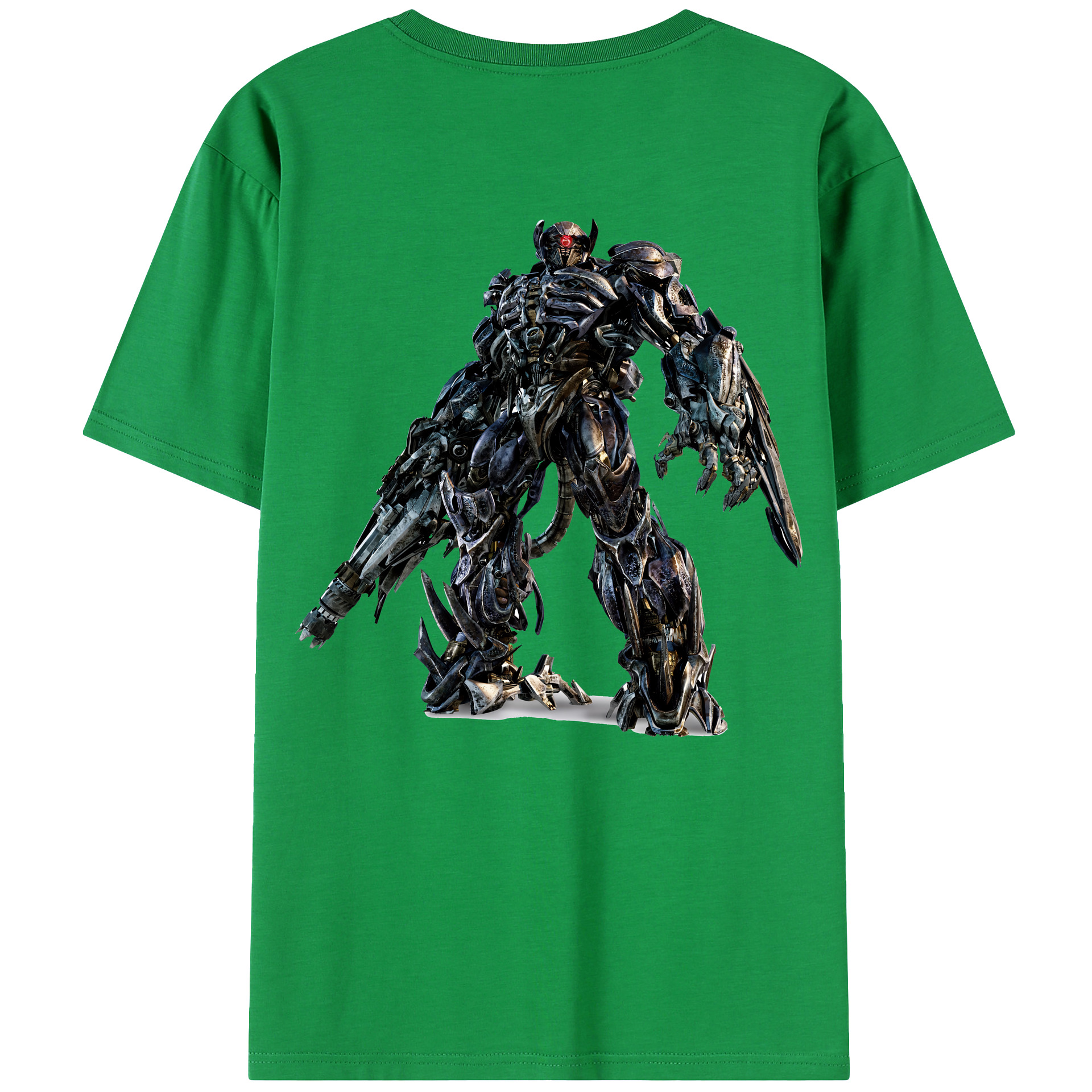 （画像用） Transformers トランスフォーマー 綿100％ メンズ半袖Tシャツ（バックプリント） 通気性