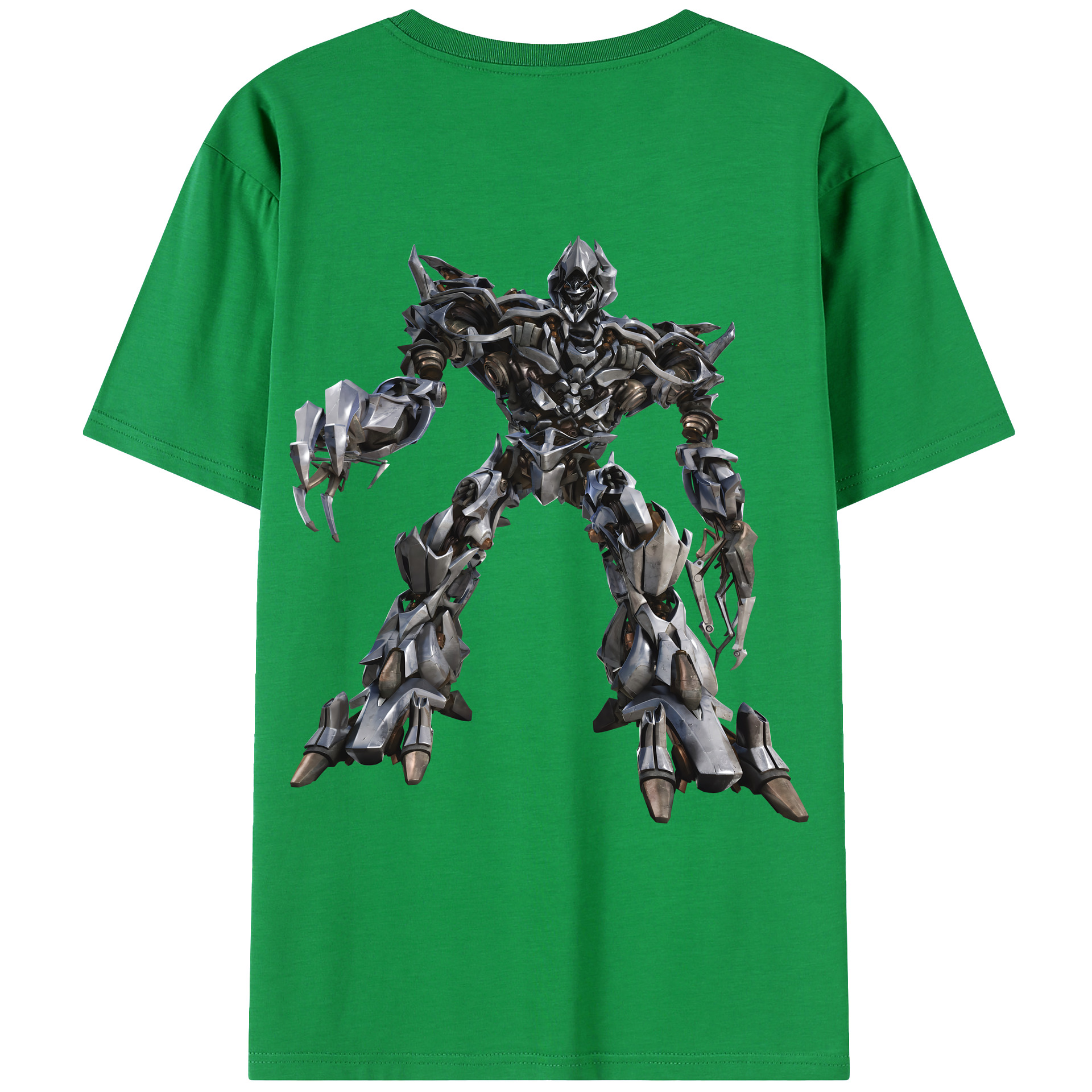 （画像用） Transformers トランスフォーマー 綿100％ メンズ半袖Tシャツ（バックプリント） 通気性