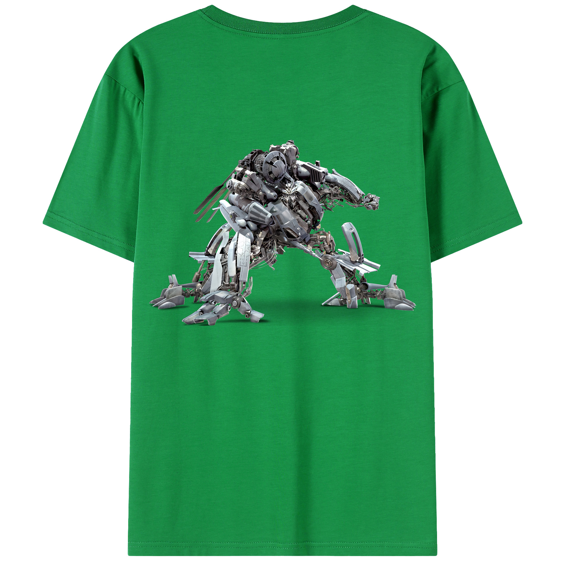 （画像用） Transformers トランスフォーマー 綿100％ メンズ半袖Tシャツ（バックプリント） 通気性